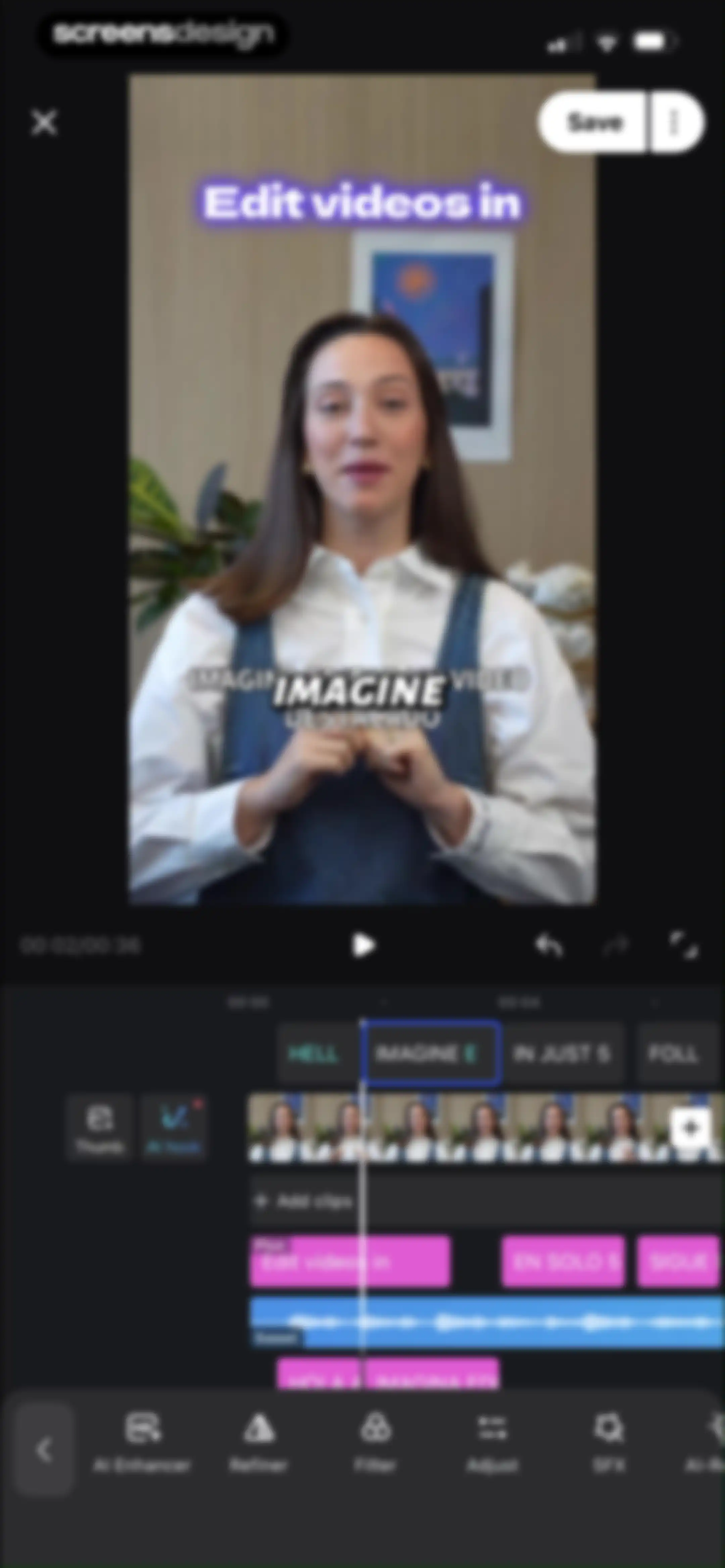 Vmake Labs: create viral video screen 48