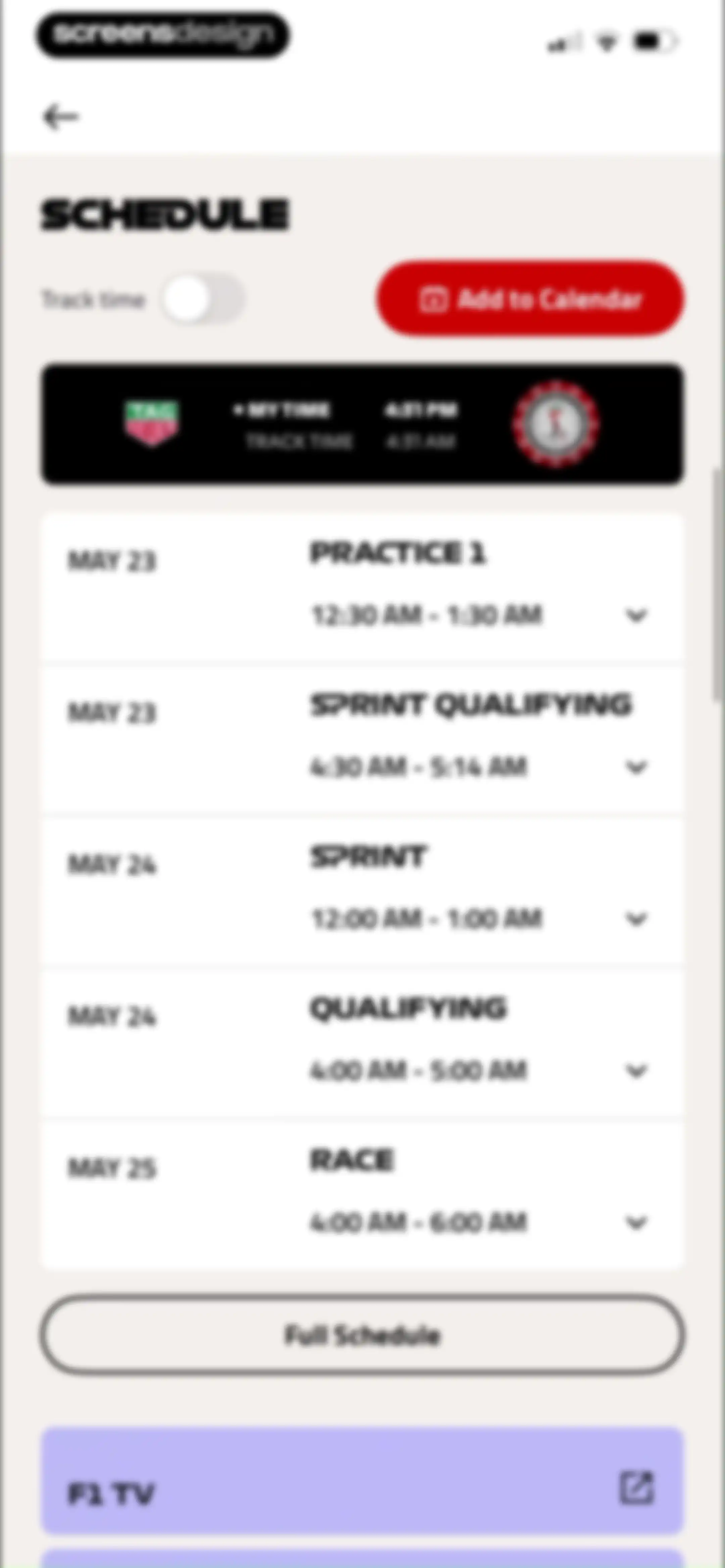 Formula 1® screen 41