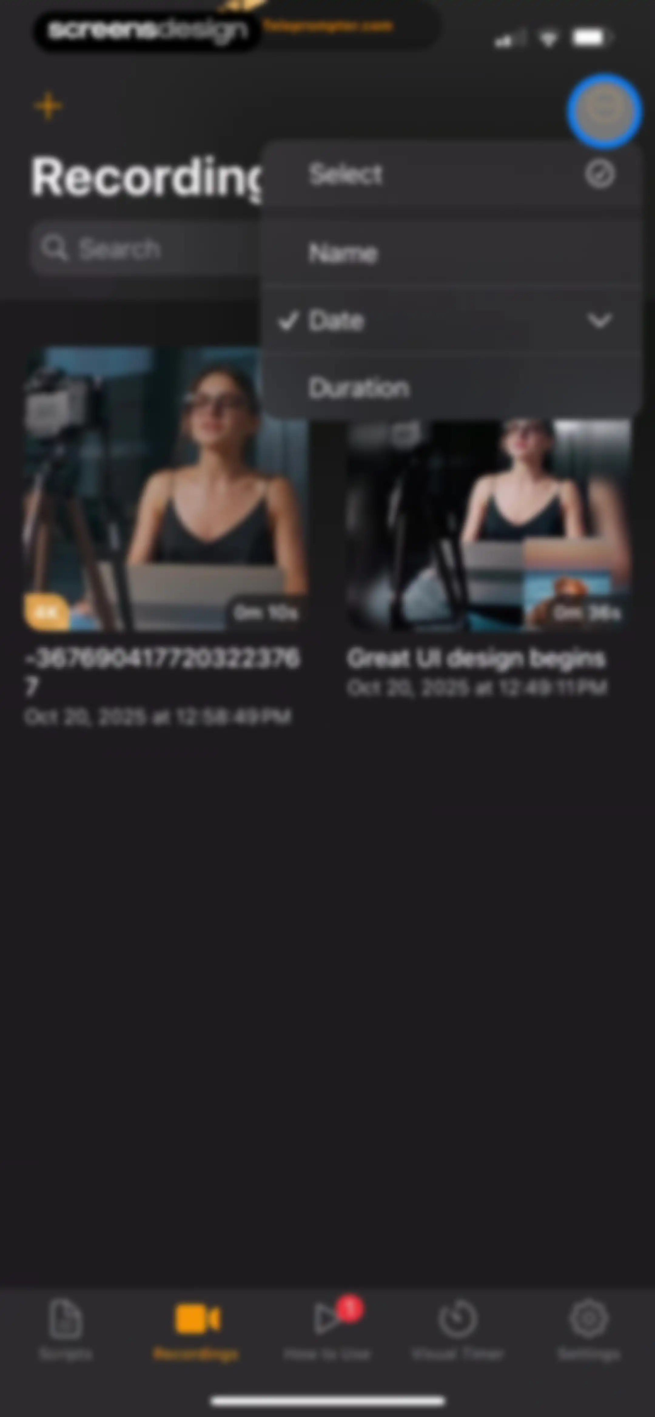 Teleprompter.com screen 126