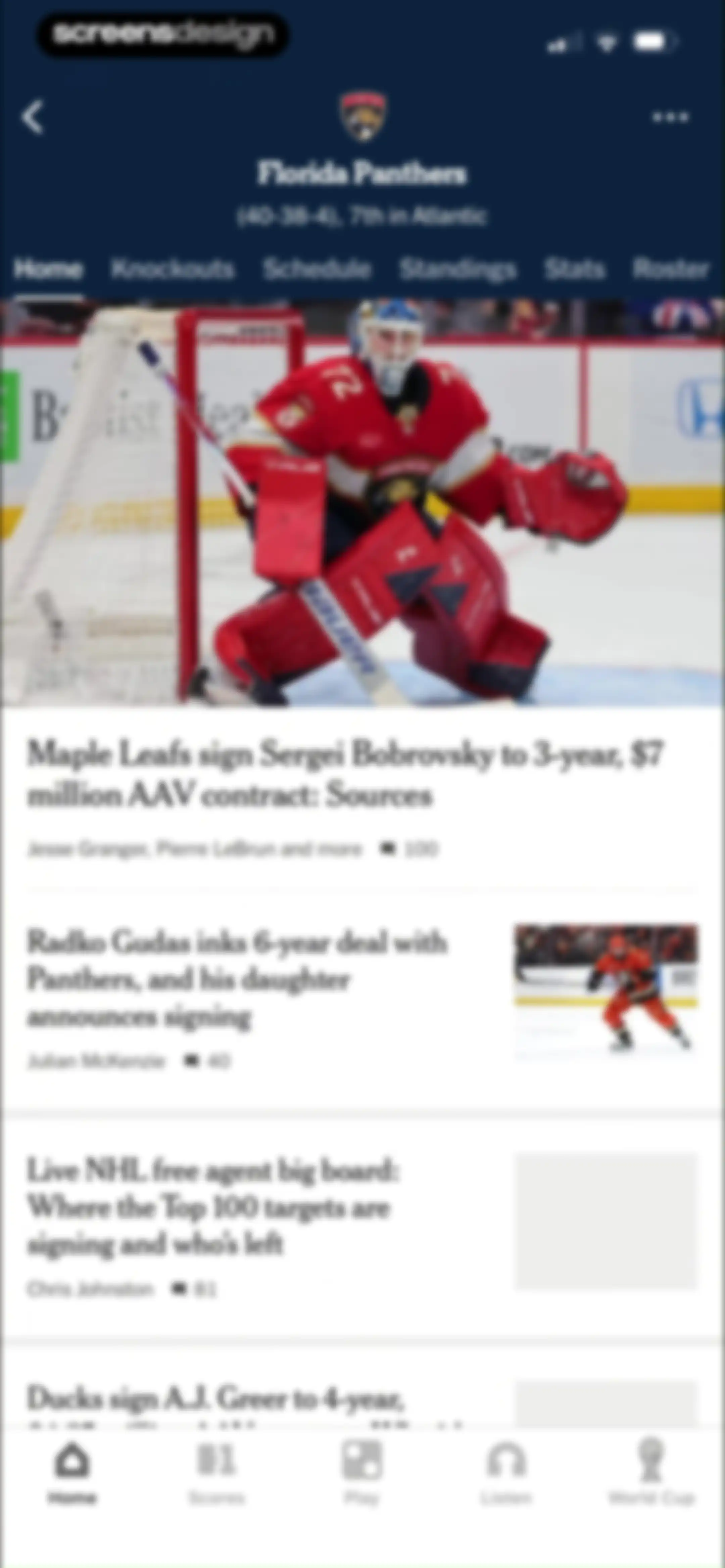 The Athletic: All Sports News screen 55