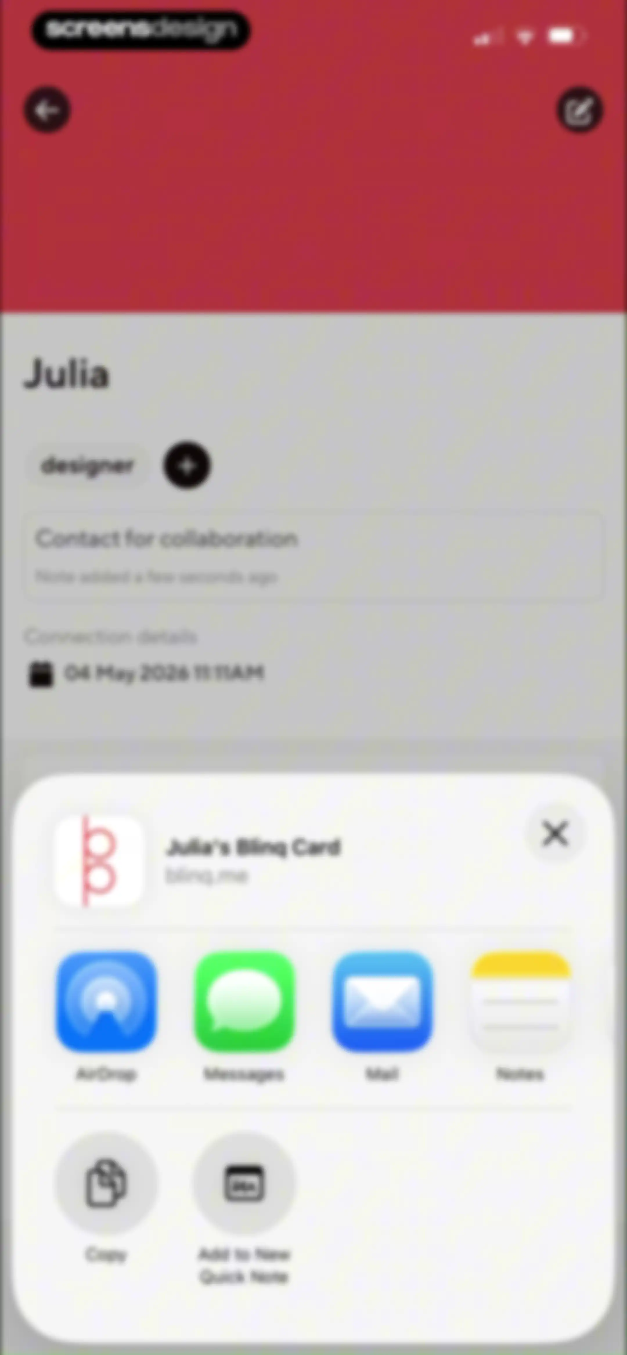 Blinq: Digital Business Card screen 79