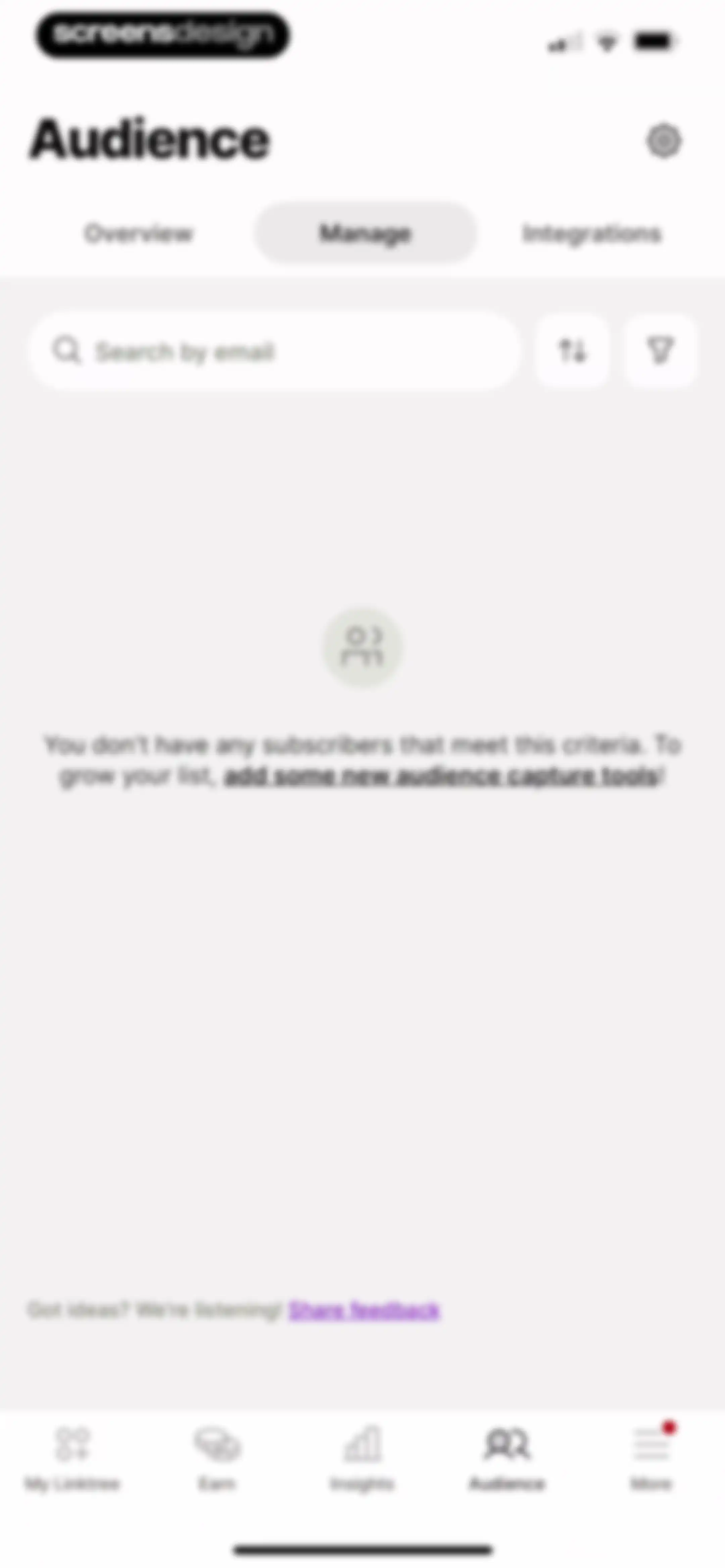 Linktree: Link in Bio Creator screen 160