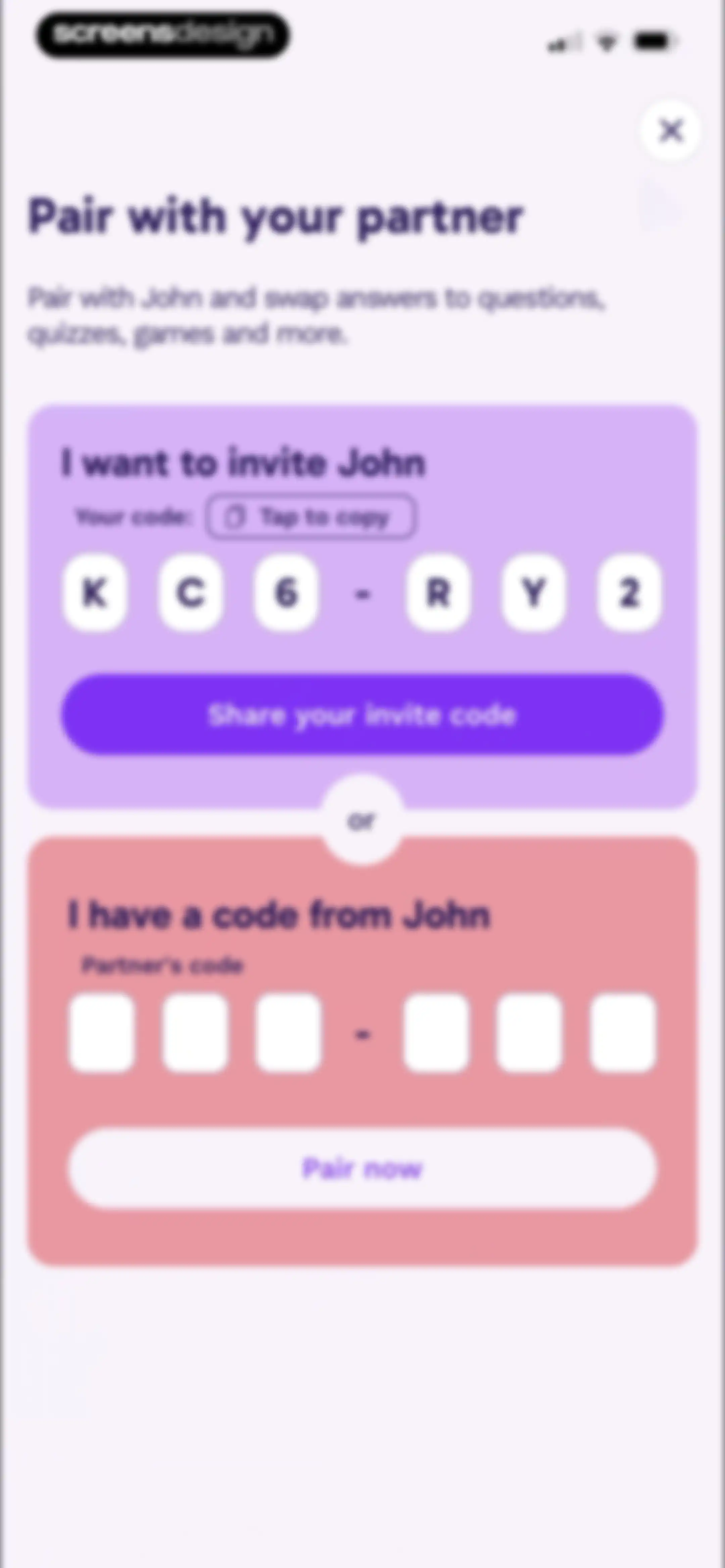 Paired: Couples & Relationship screen 144