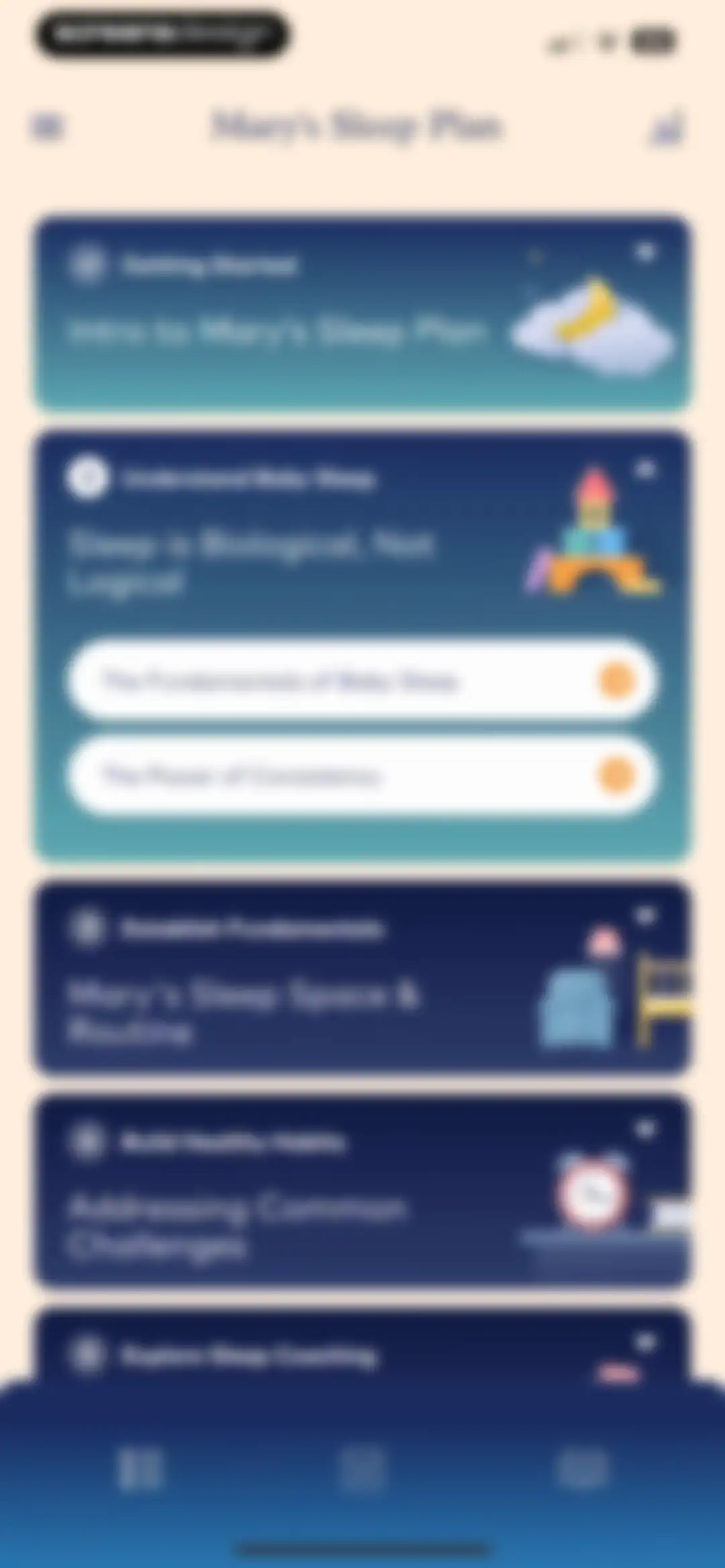 Smart Sleep Coach by Pampers™ screen 98