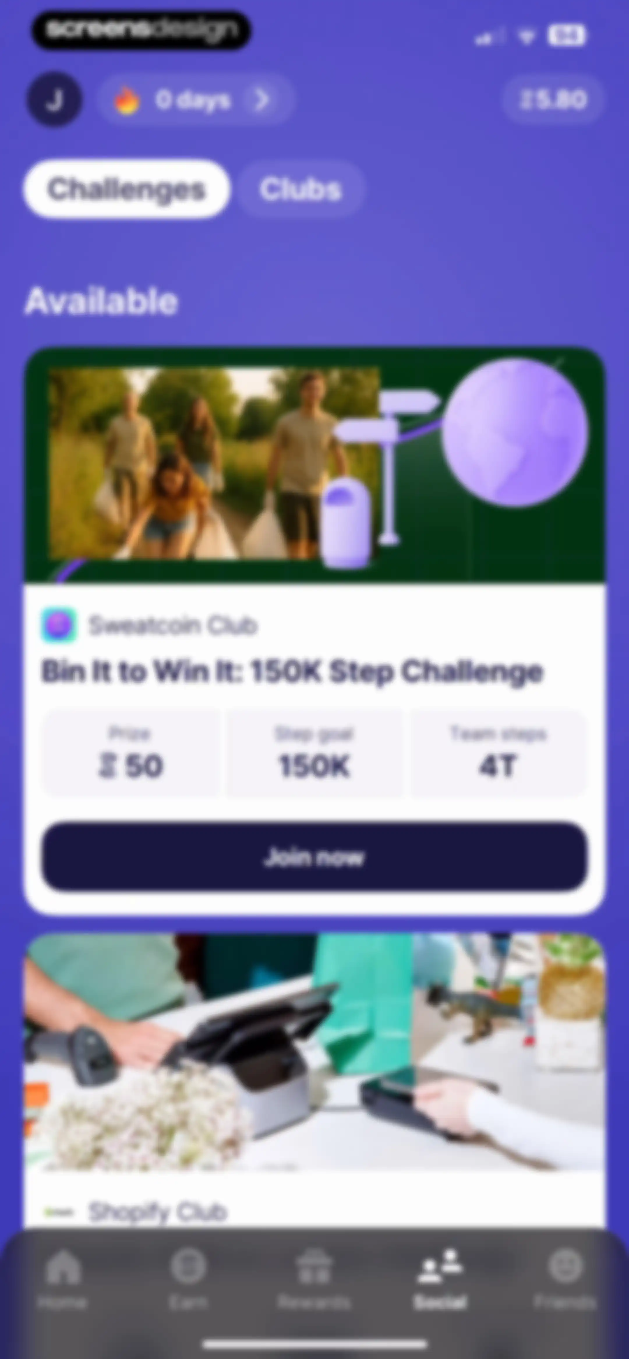 Sweatcoin Walking Step Counter screen 113