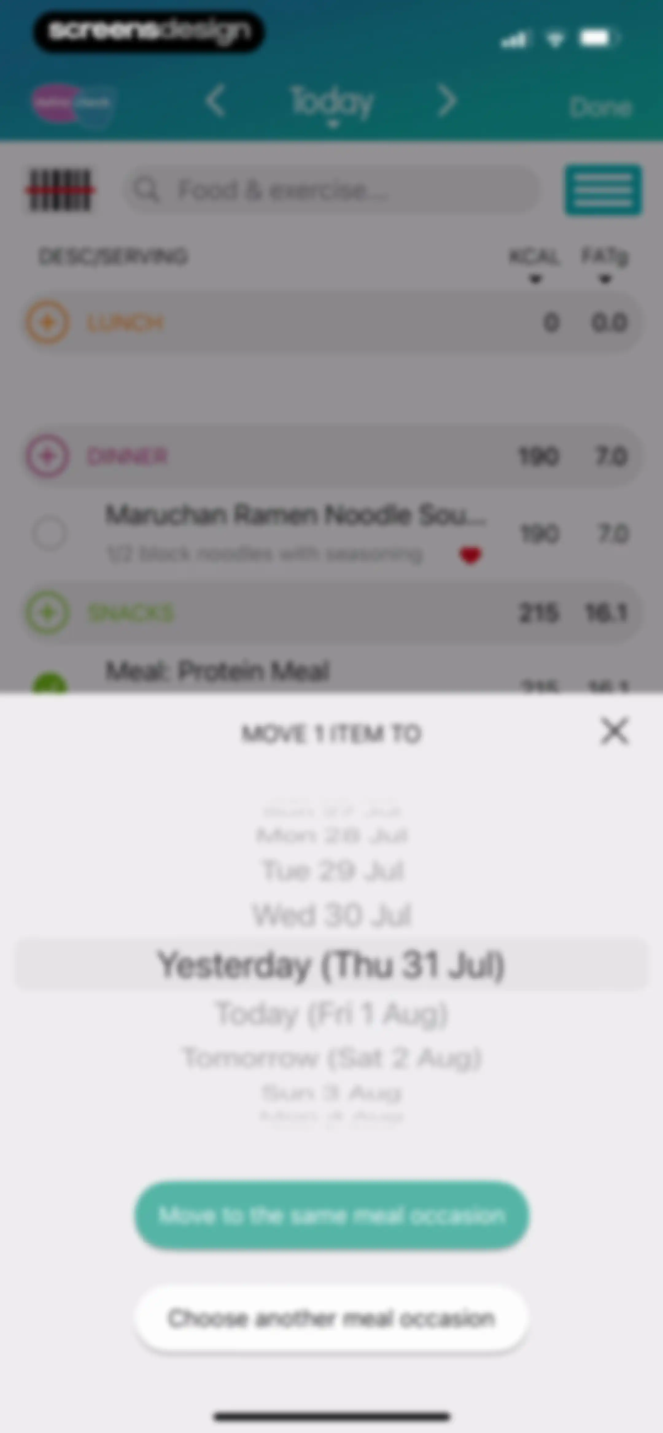 Calorie Counter + screen 61