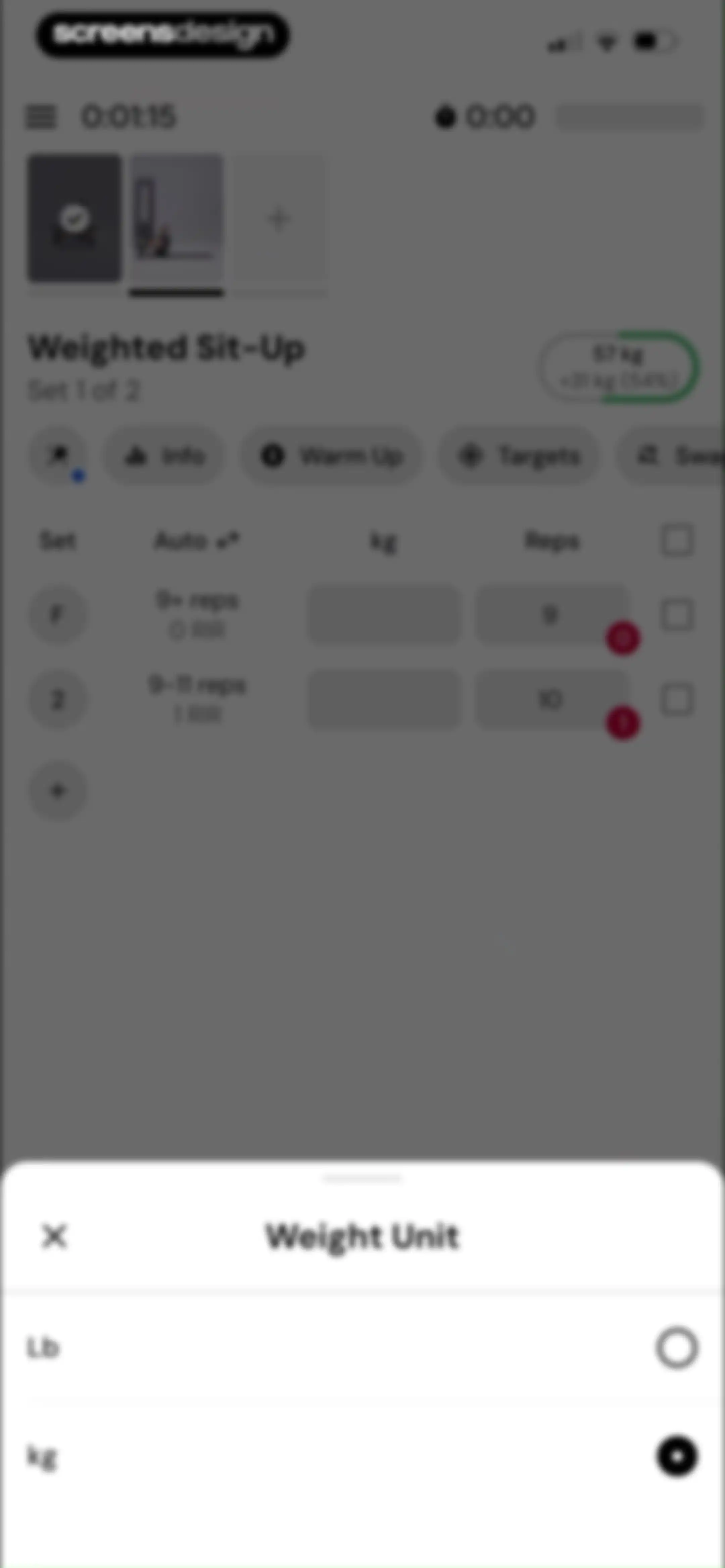 MacroFactor Workouts - Tracker screen 85