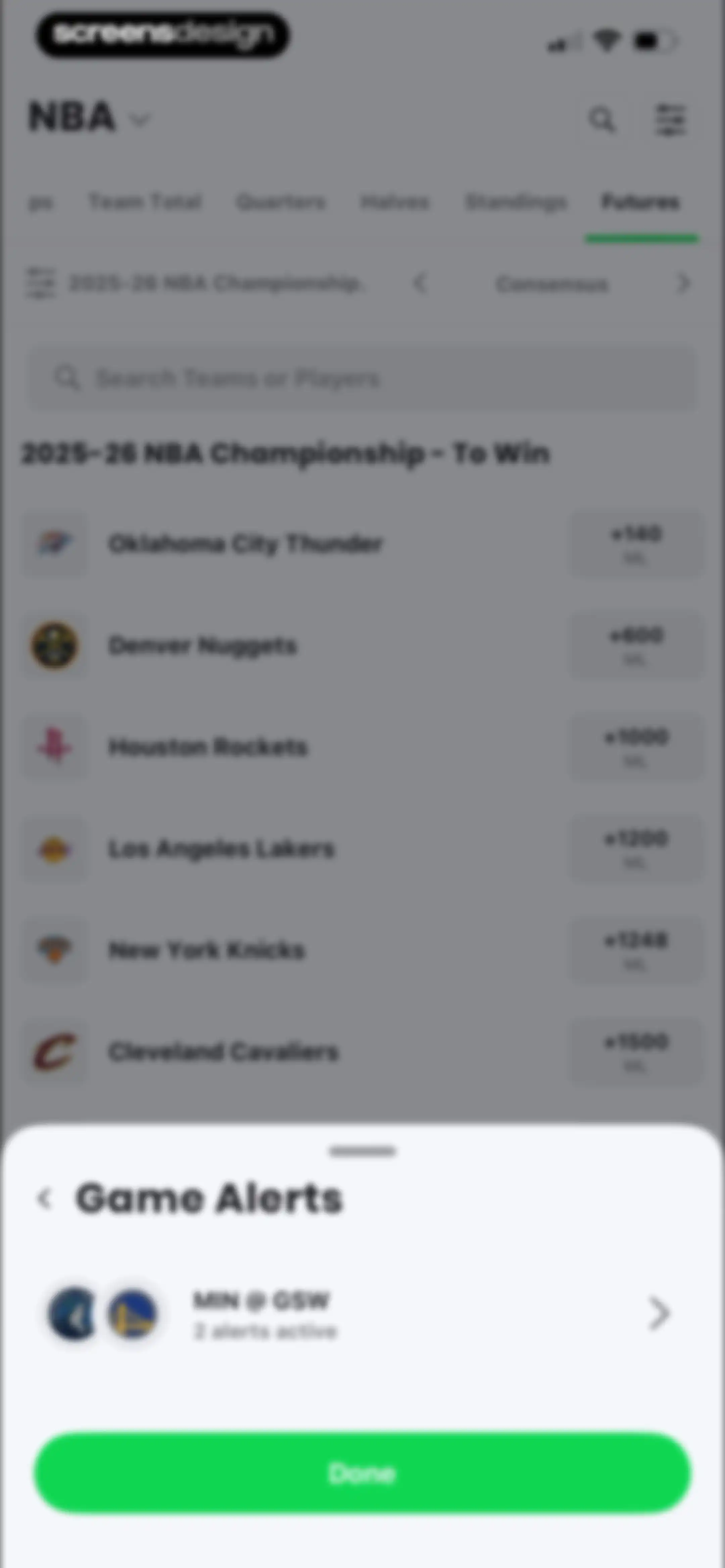 Action Network: Sports Betting screen 127