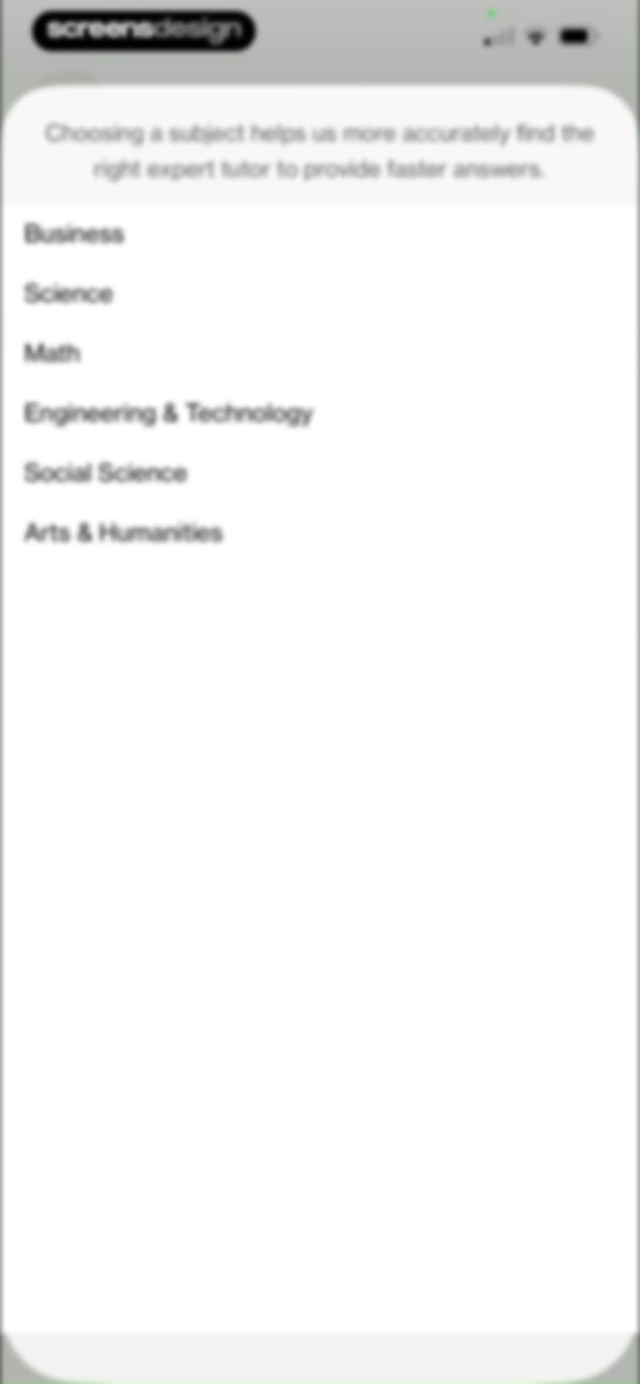 Course Hero: AI Homework Help screen 24