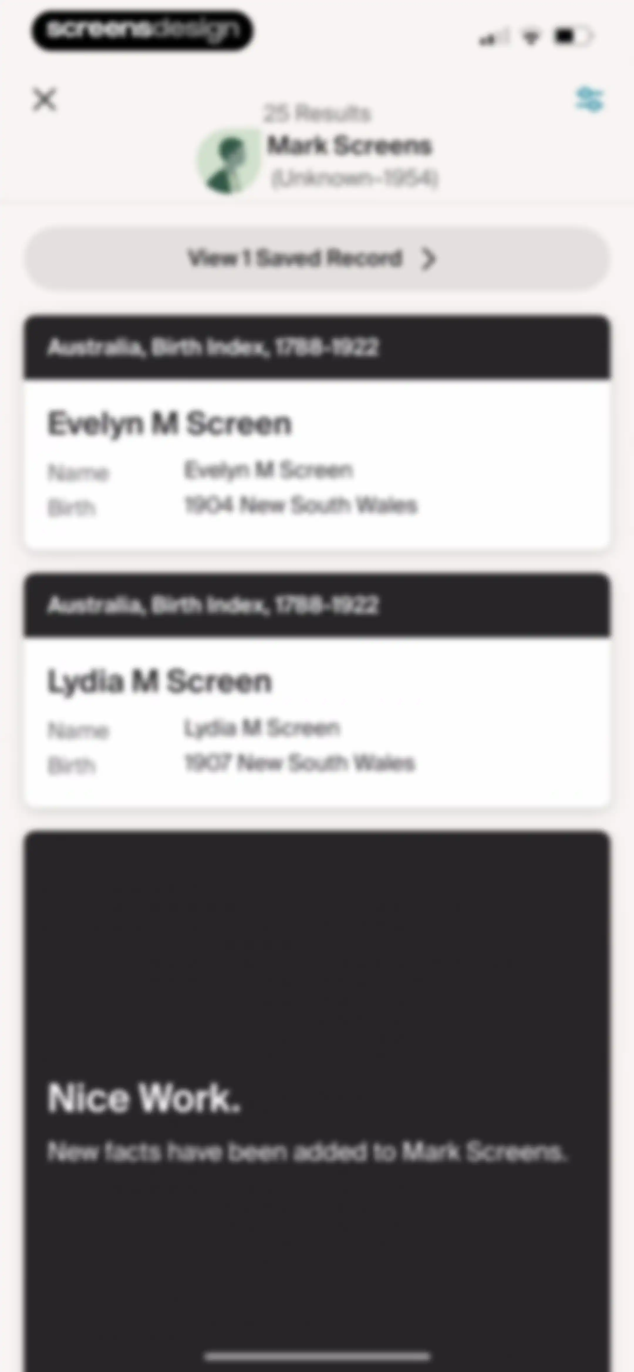 Ancestry: Family History & DNA screen 94