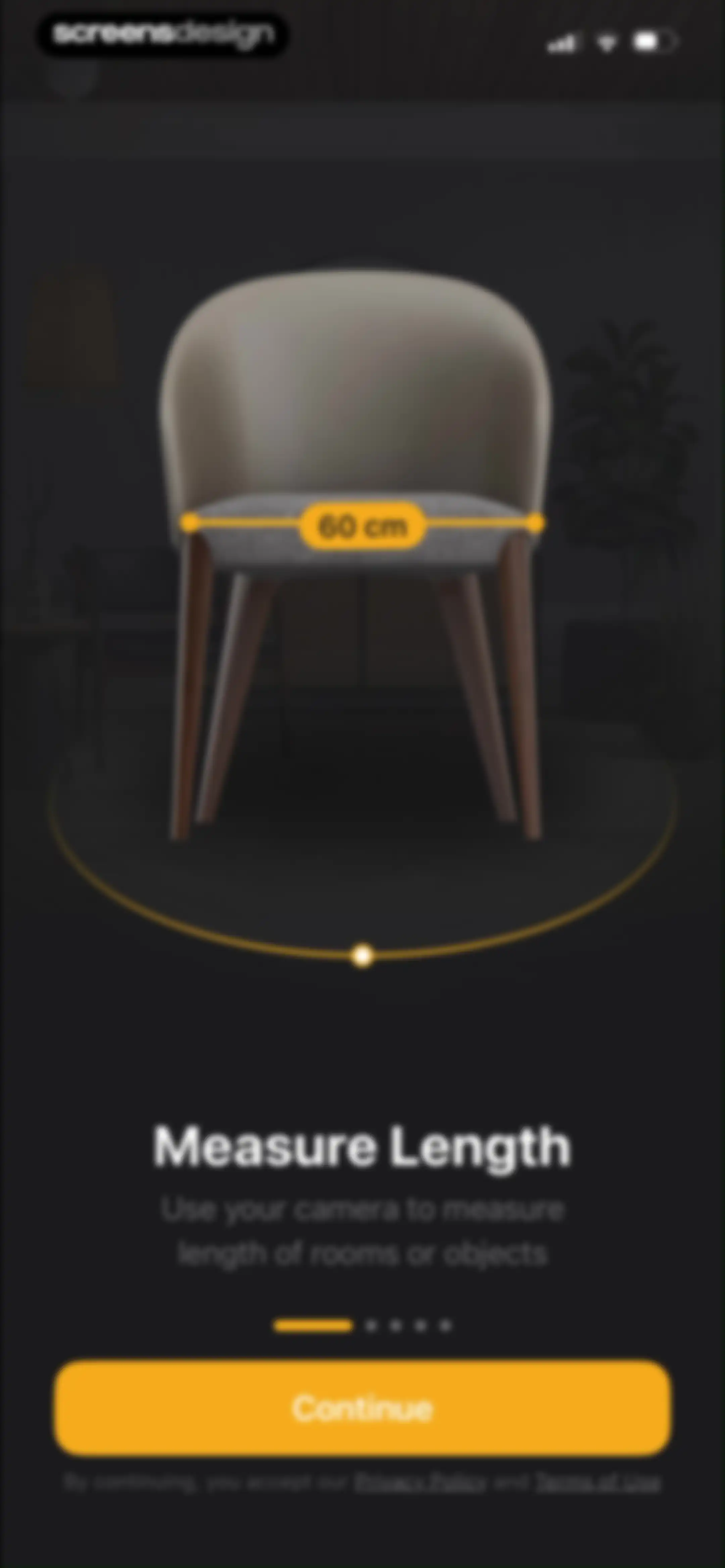 The Tape Measure & 3D Scanner screen 3