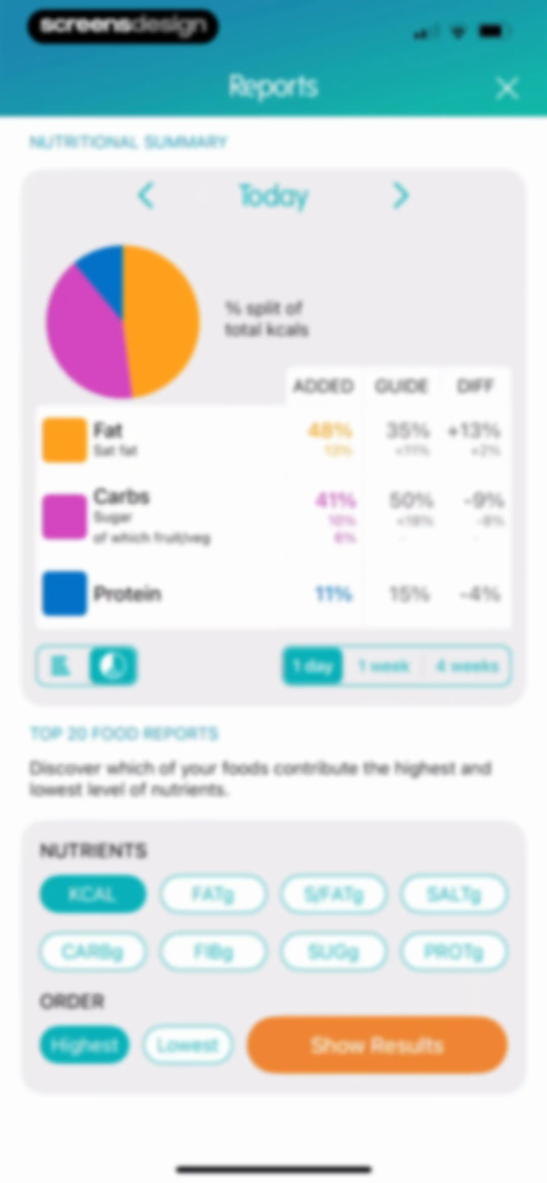 Calorie Counter + screen 80