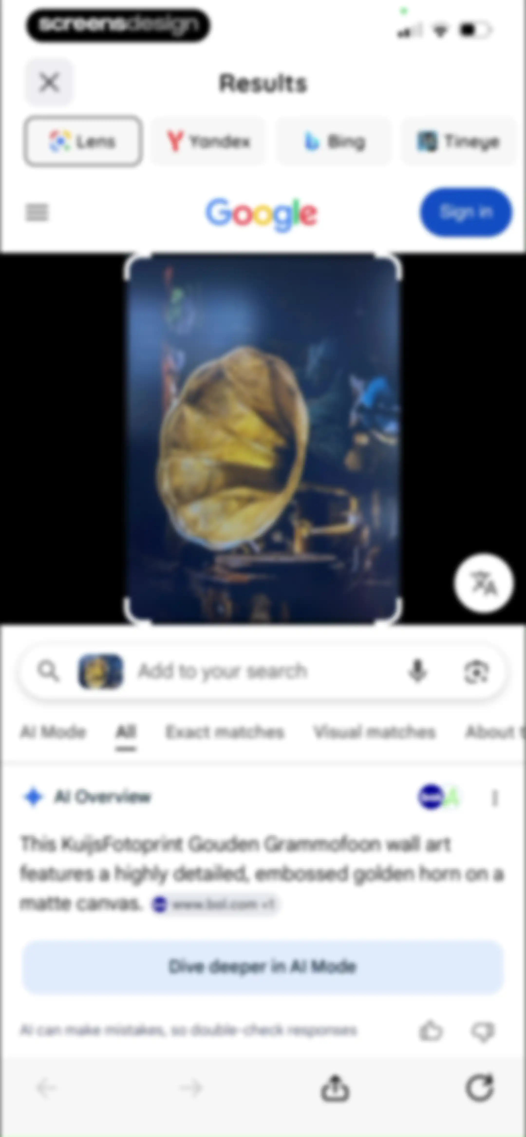 Lens: Translate & Image Search screen 39