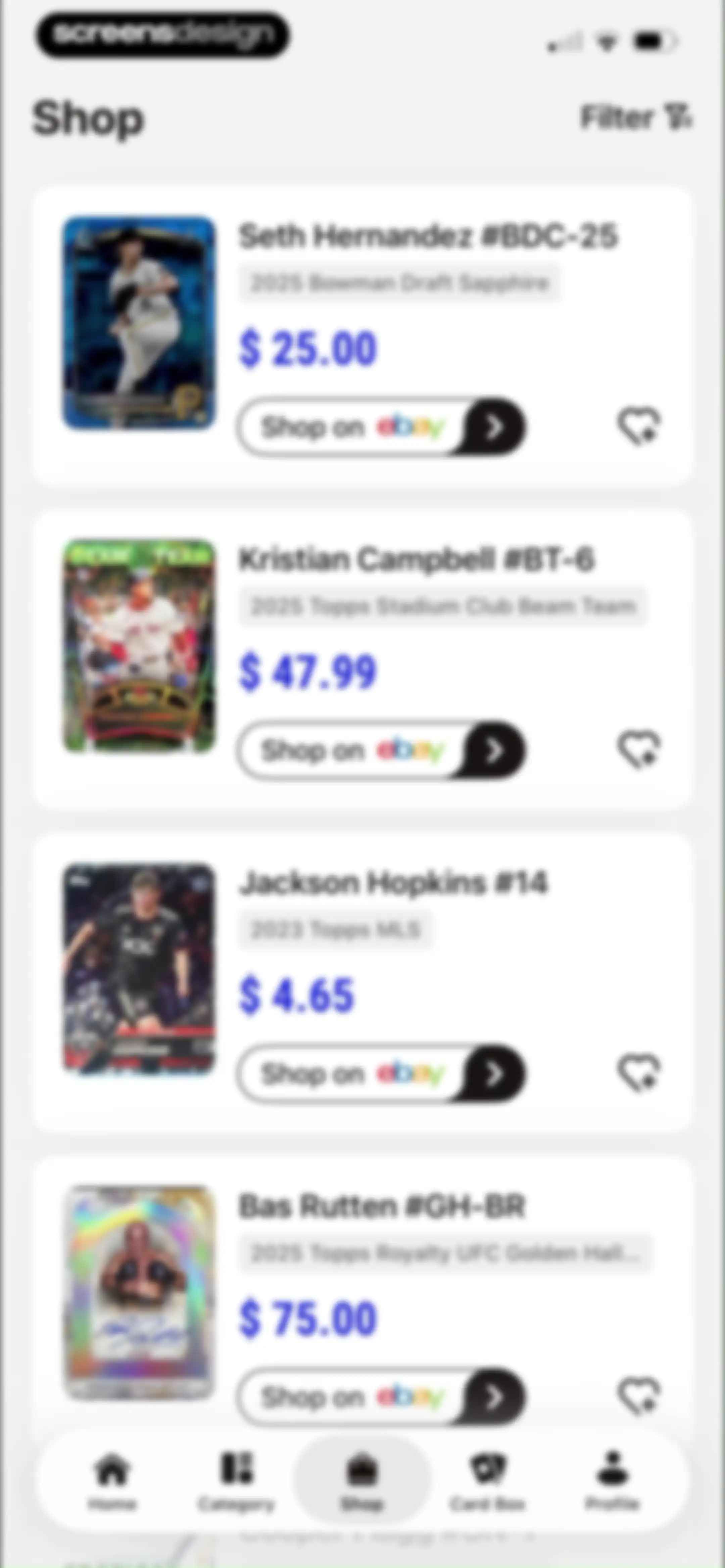 Sports Card Scanner: Spoly screen 47