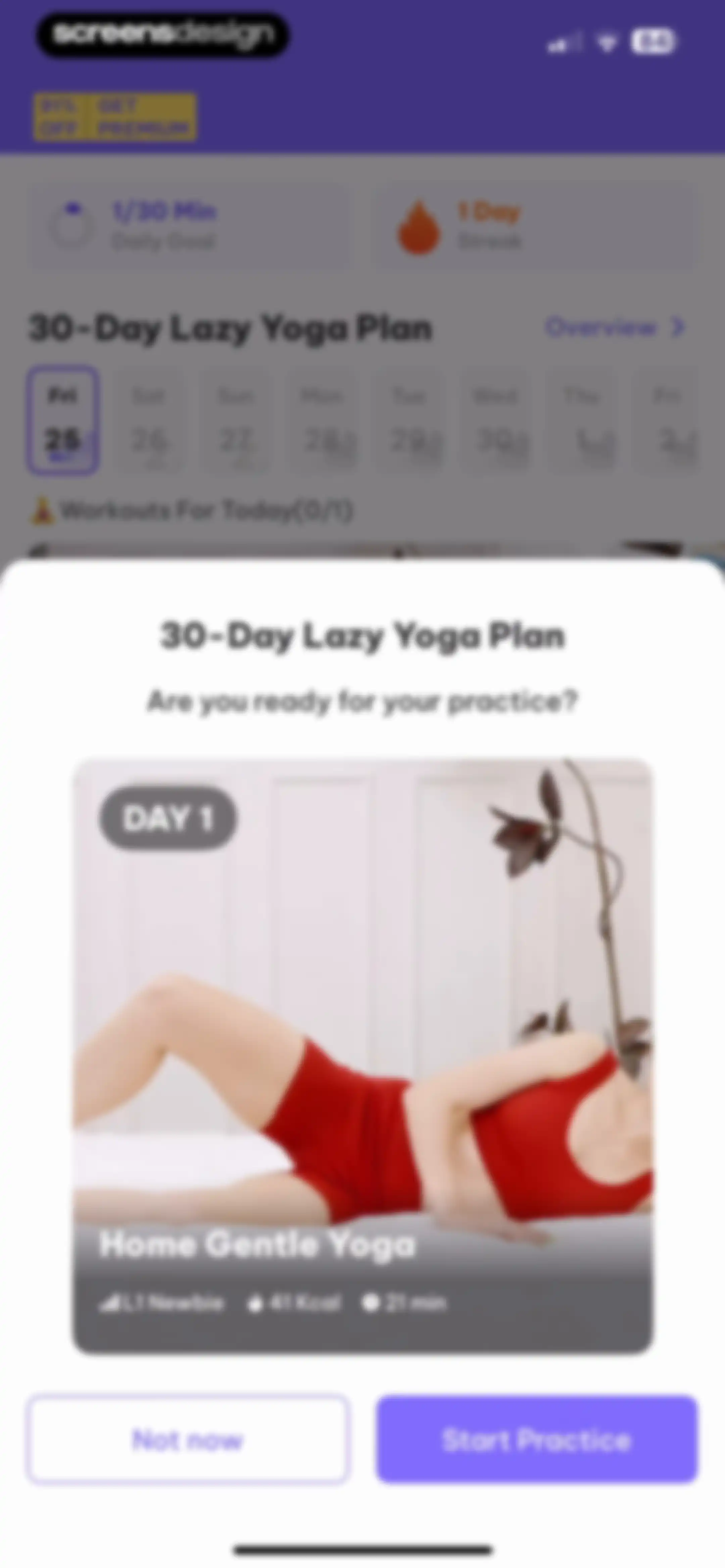Daily Yoga: Yoga for Fitness® screen 101