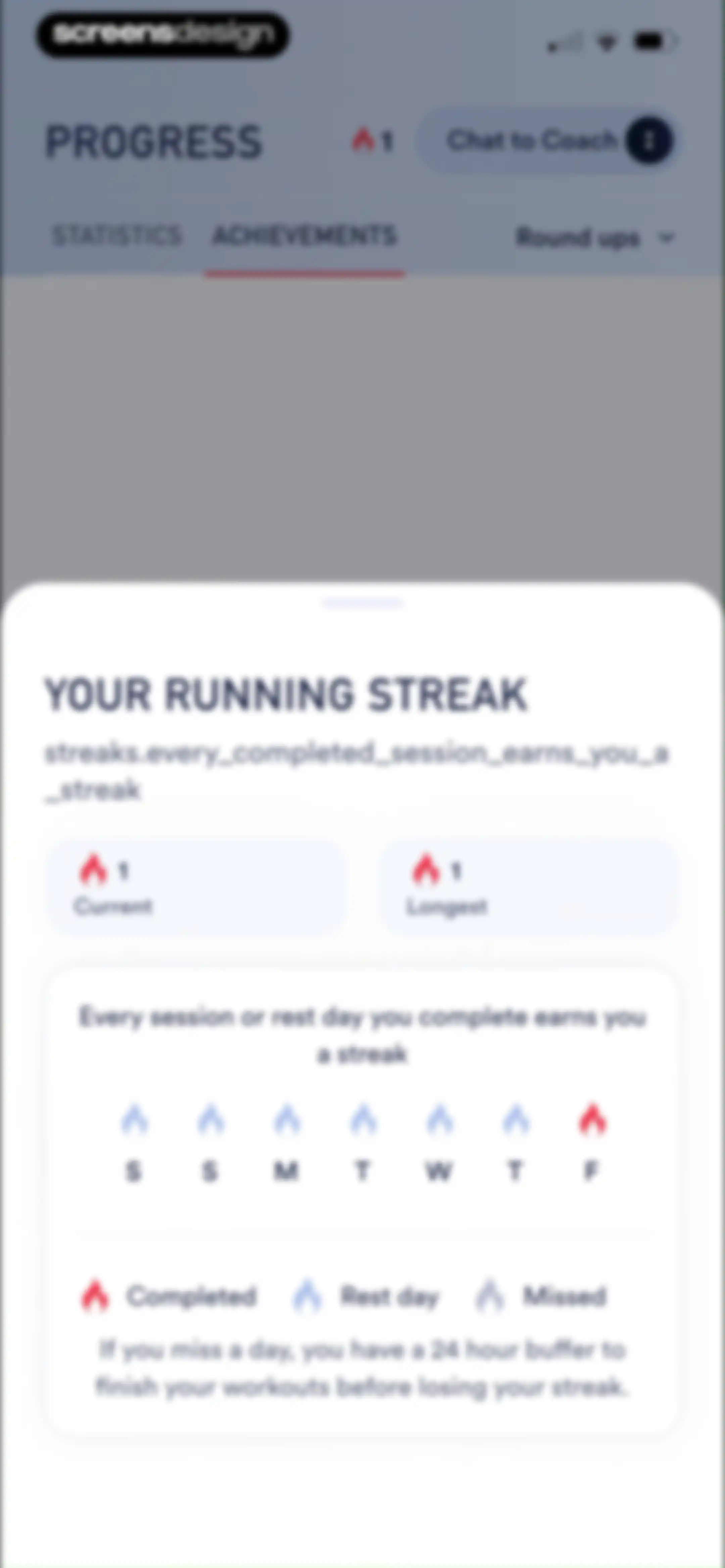 Coopah: The Run Coaching App screen 156
