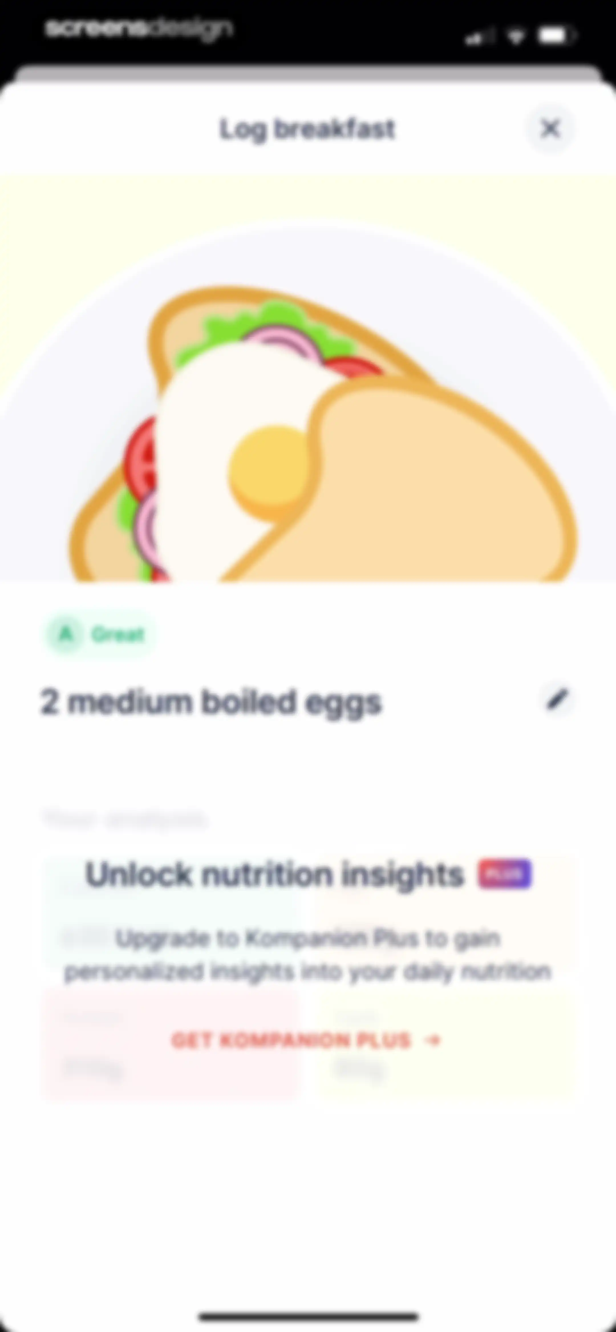 Kompanion: Weight Loss Plan screen 84
