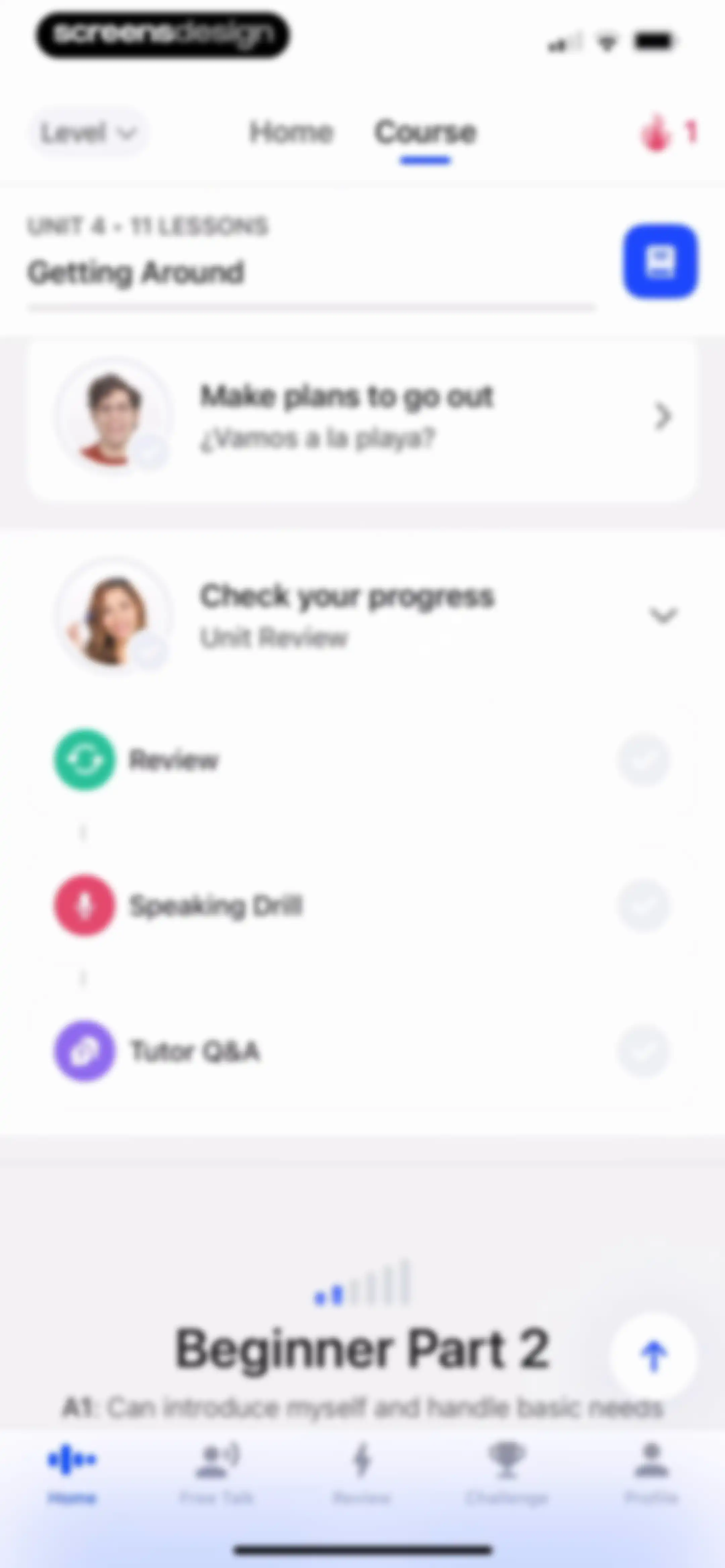 Speak: Language Learning screen 110