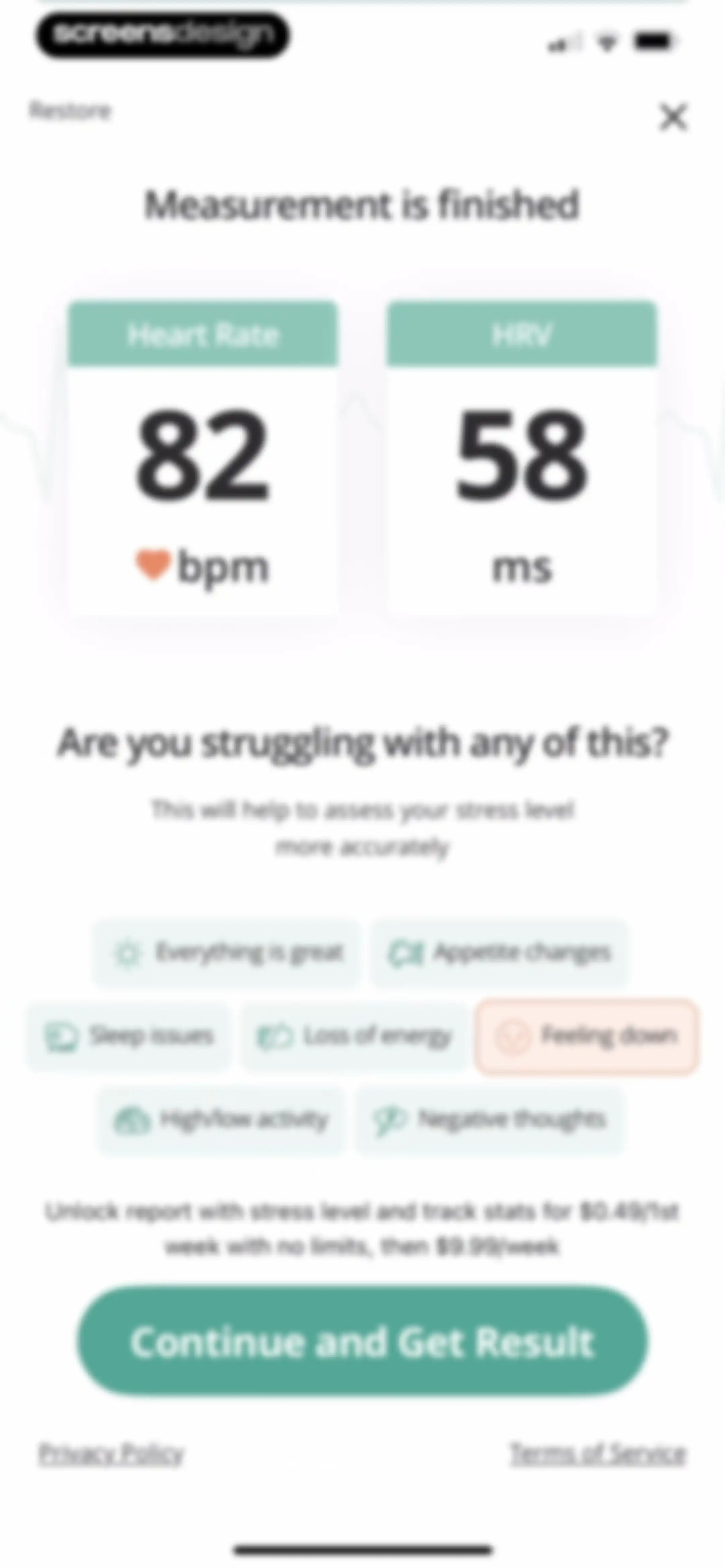Pulsebit: Heart Rate Monitor screen 97