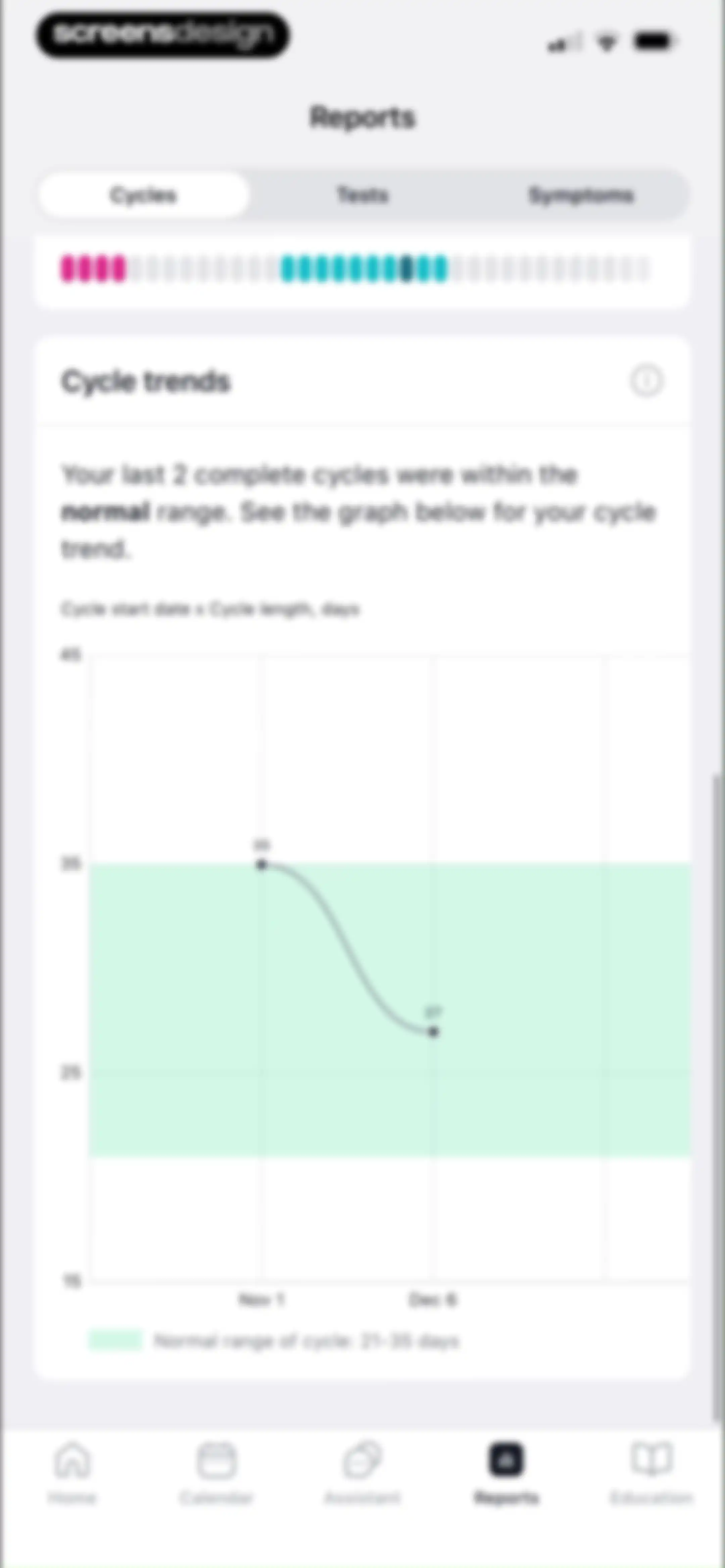 Pregmate Ovulation Tracker screen 103