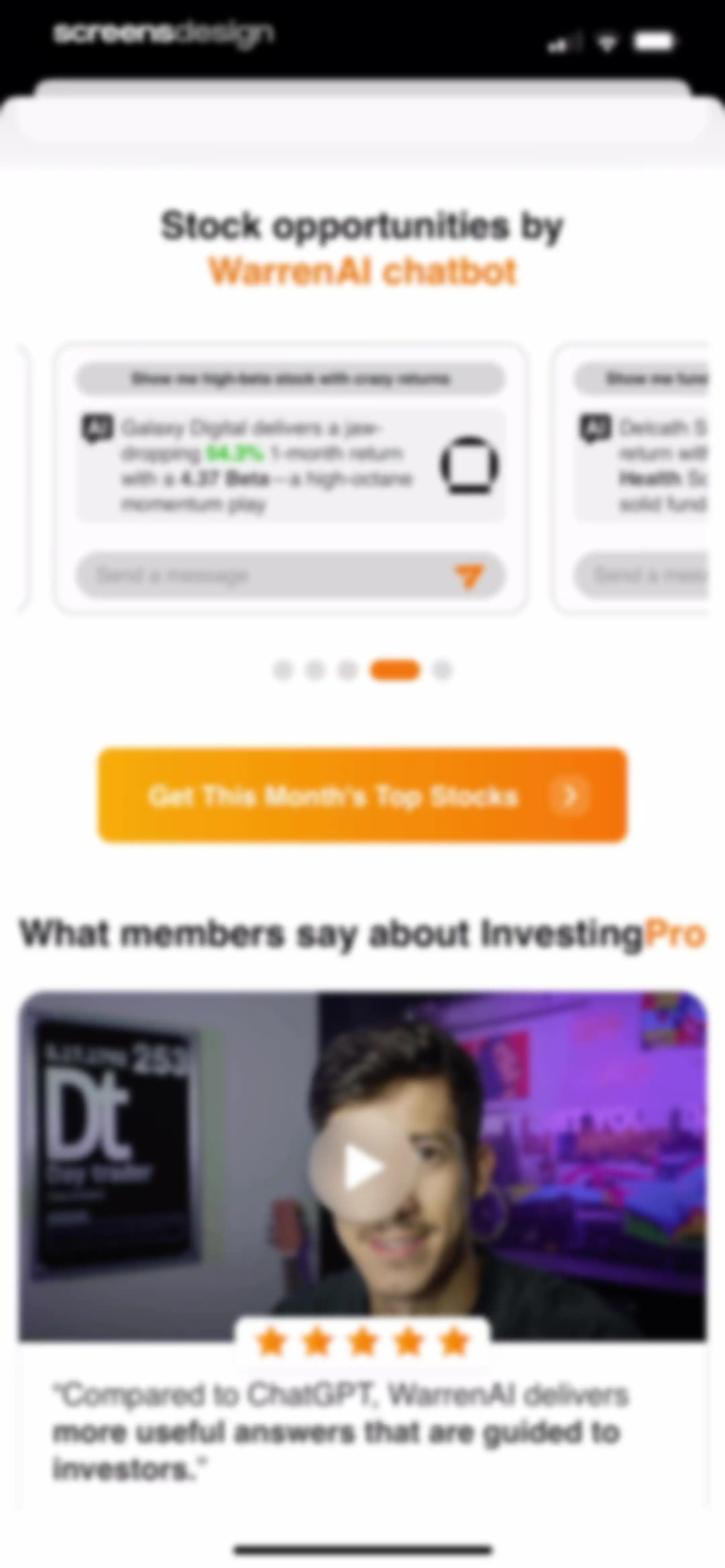 Investing.com: Stock Market screen 90