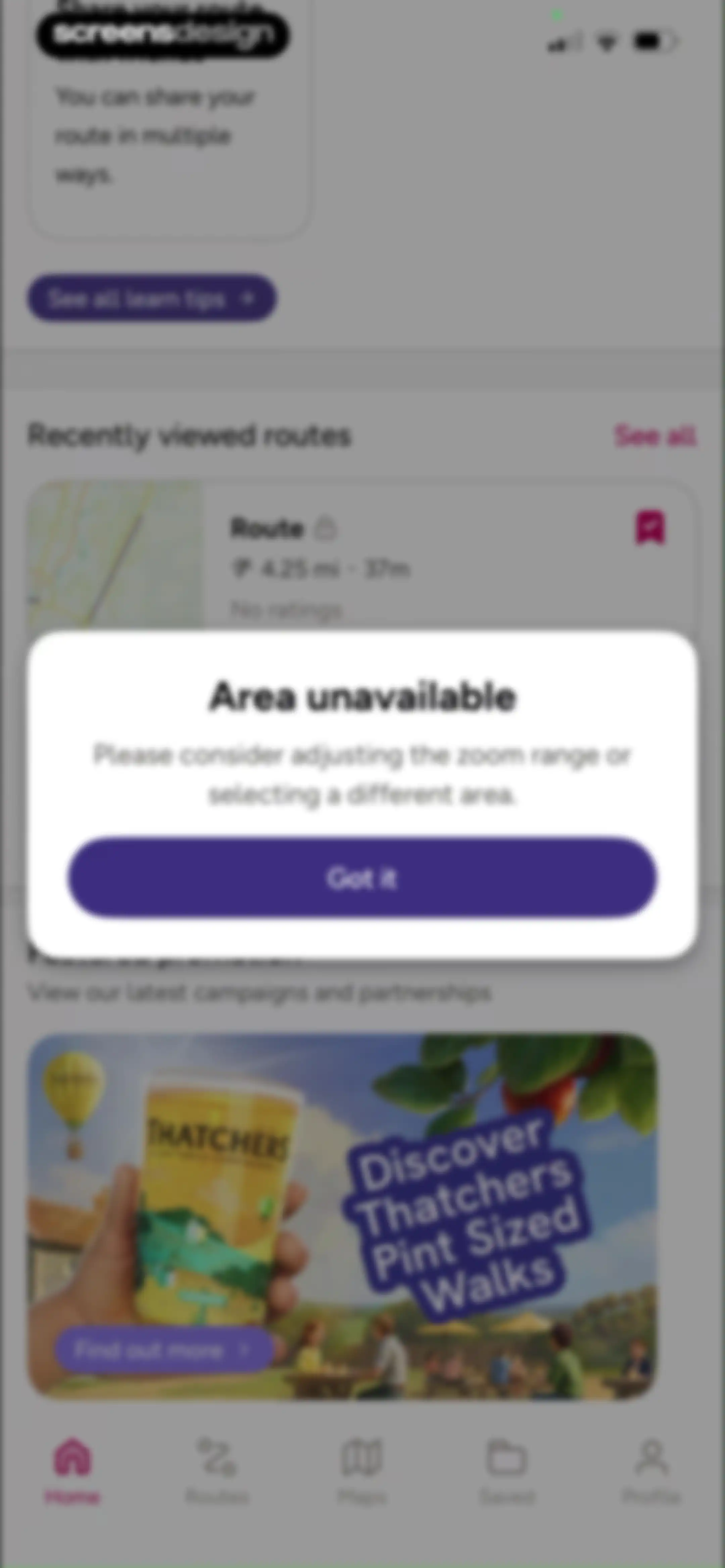 OS Maps: Walk, Hike, Run, Bike screen 124