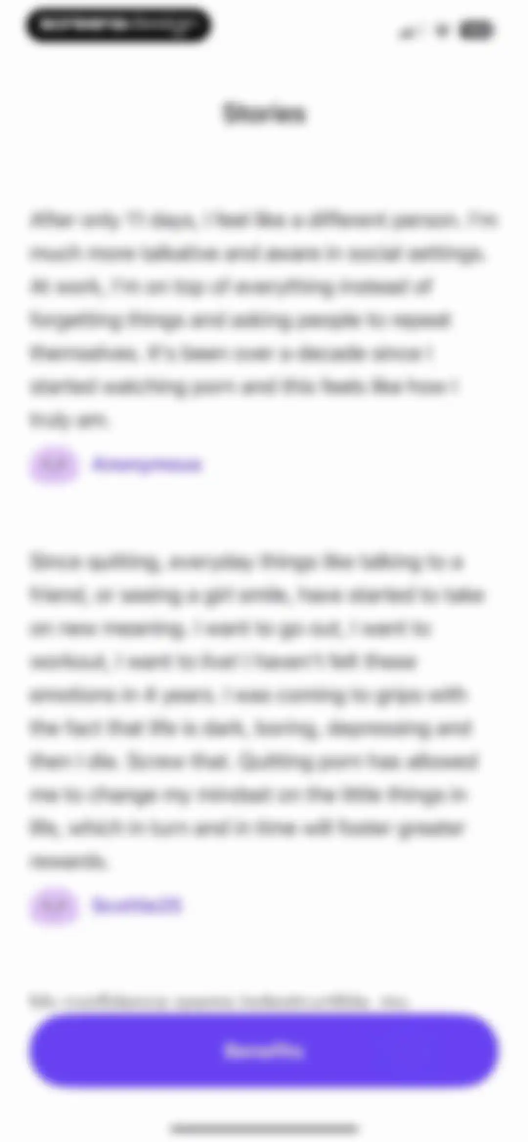 Brainbuddy: Quit PMO screen 84