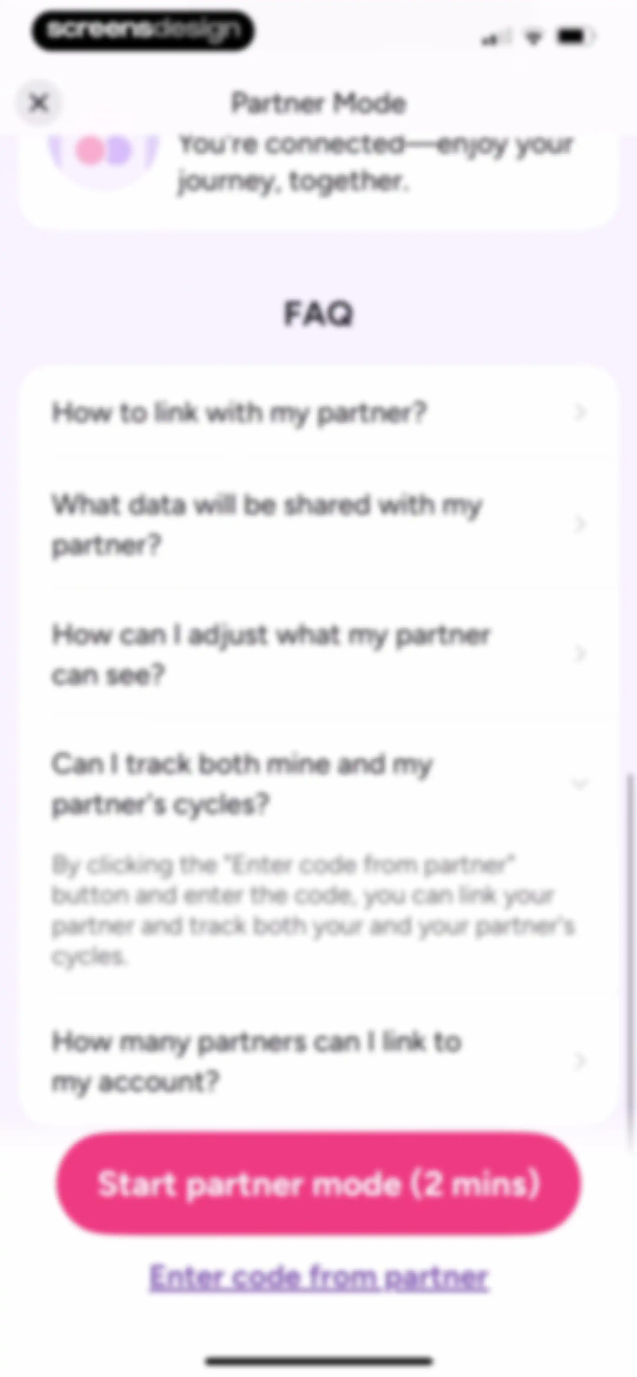 Period Tracker Period Calendar screen 102