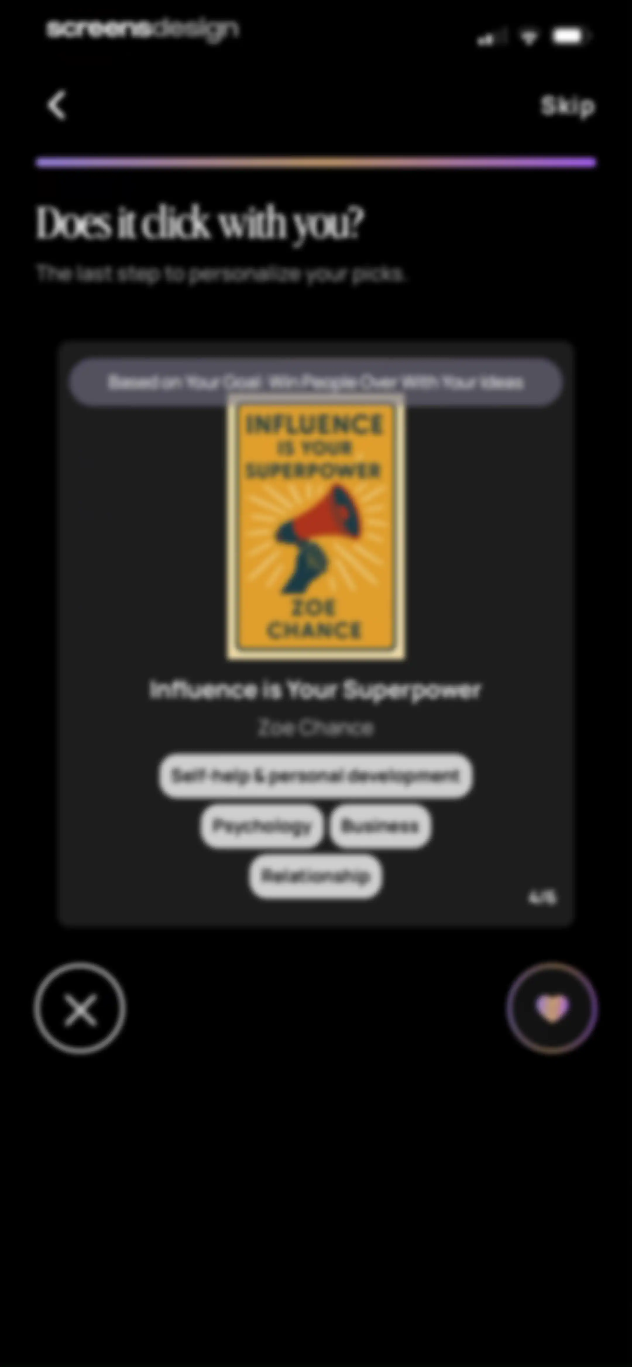 BeFreed: Personalized Learning screen 28