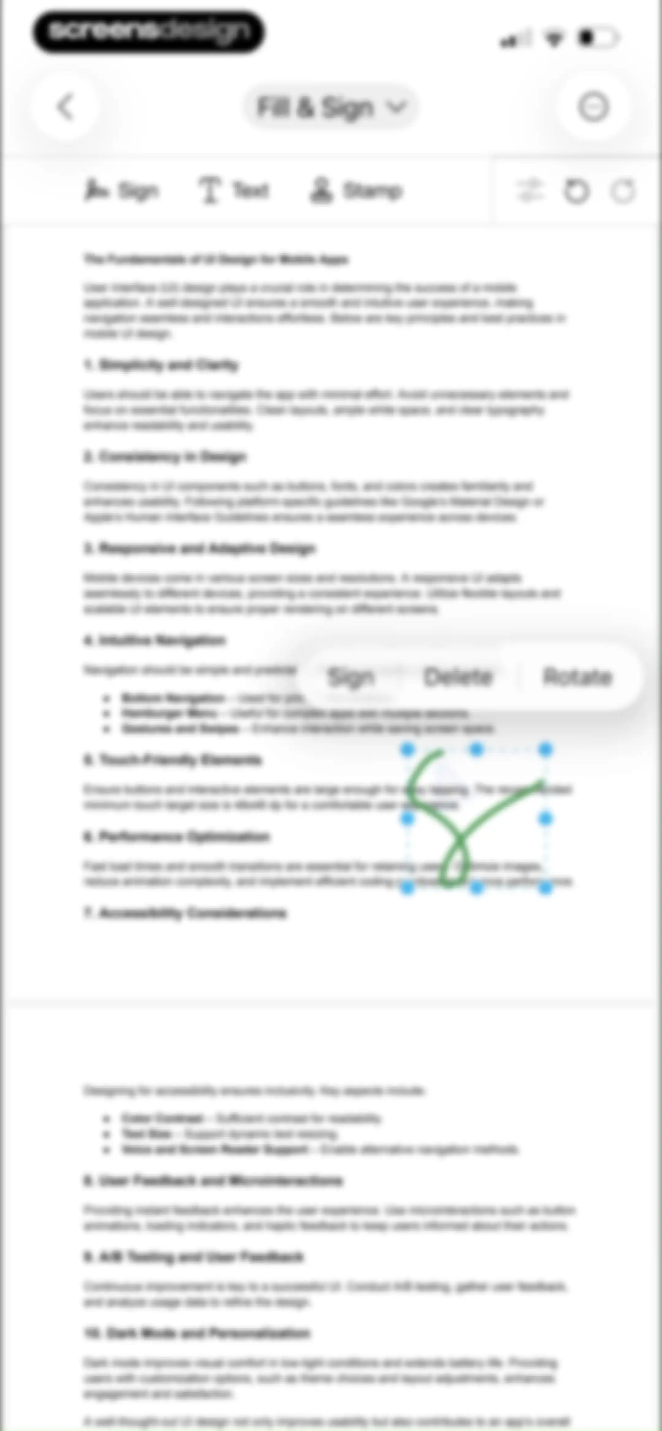 PDF Editor: Read, Scan & Sign screen 23