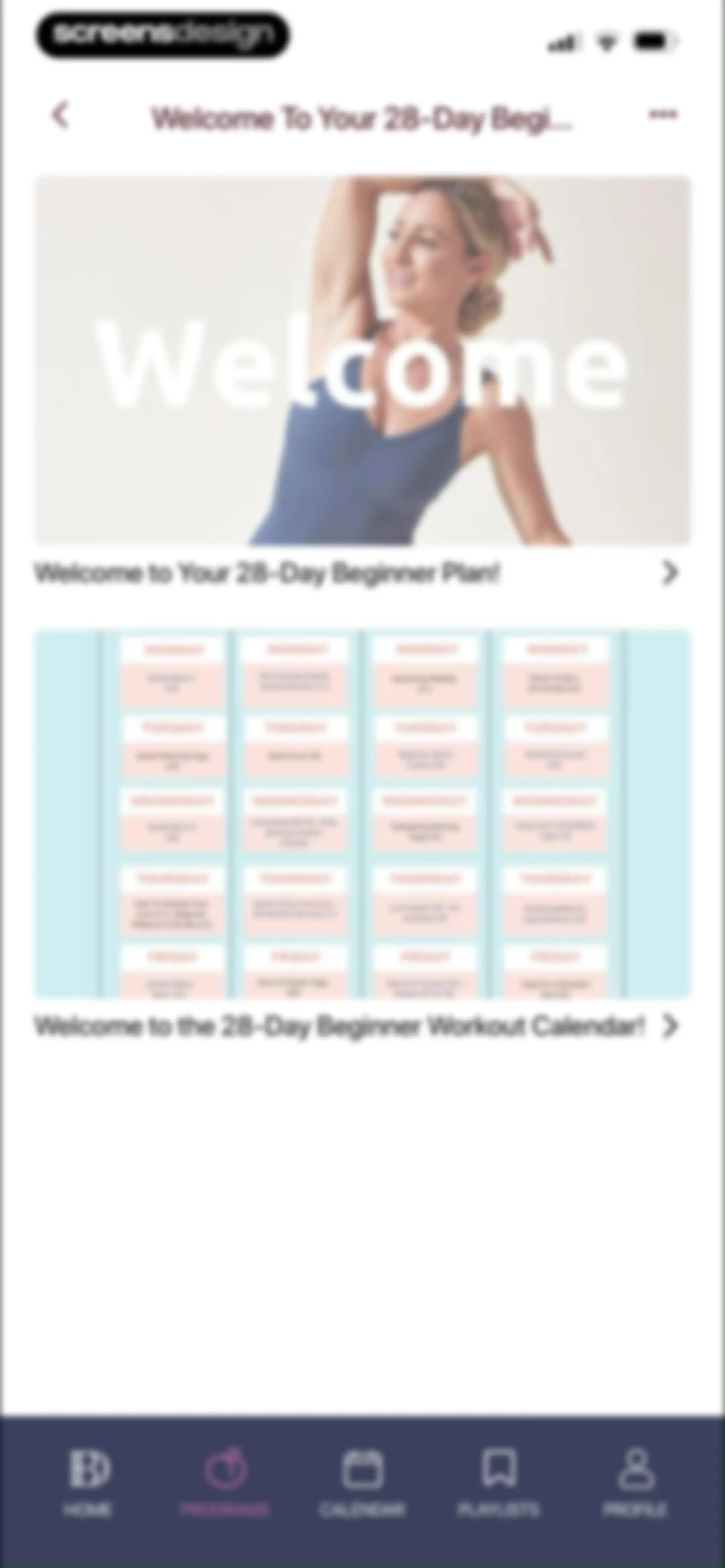 Barre Definition screen 75