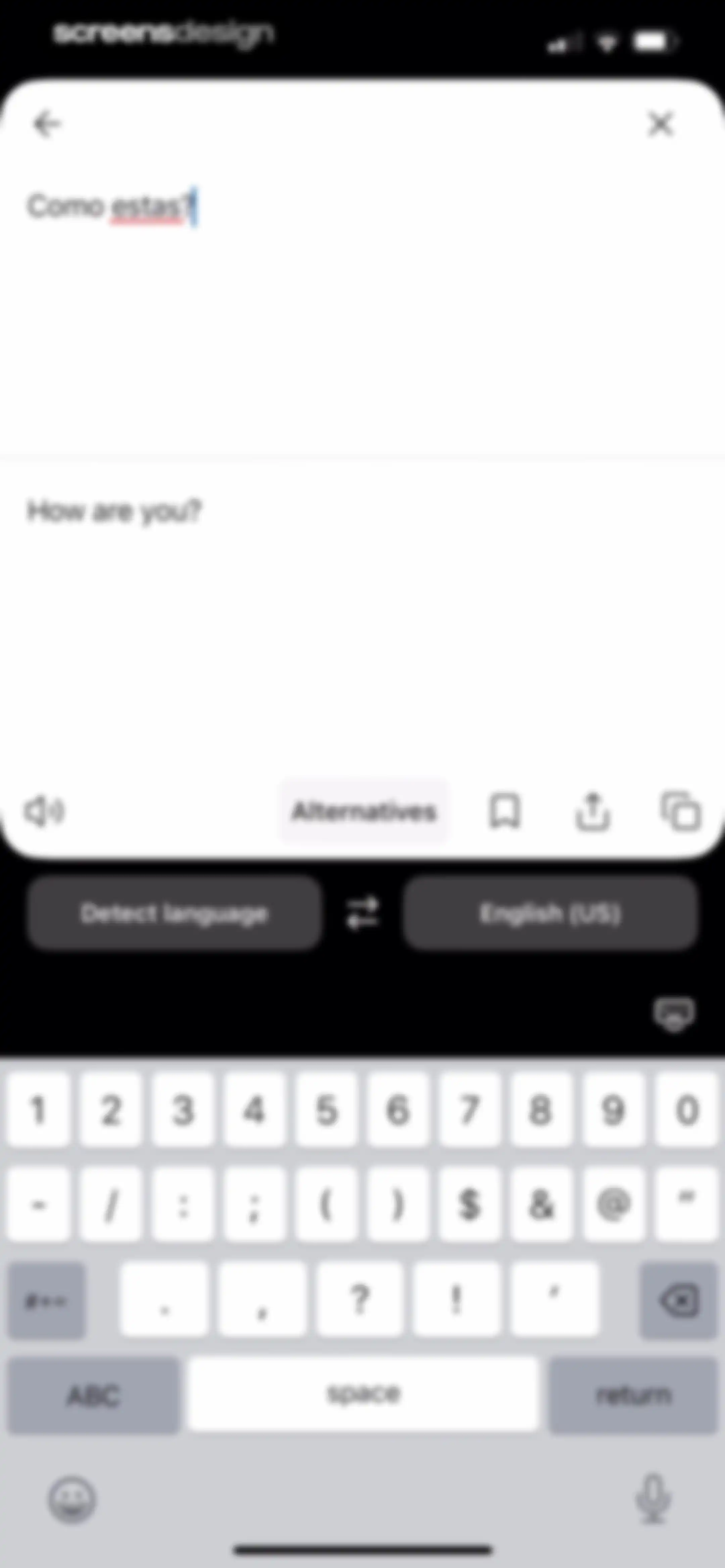 DeepL Translate screen 3