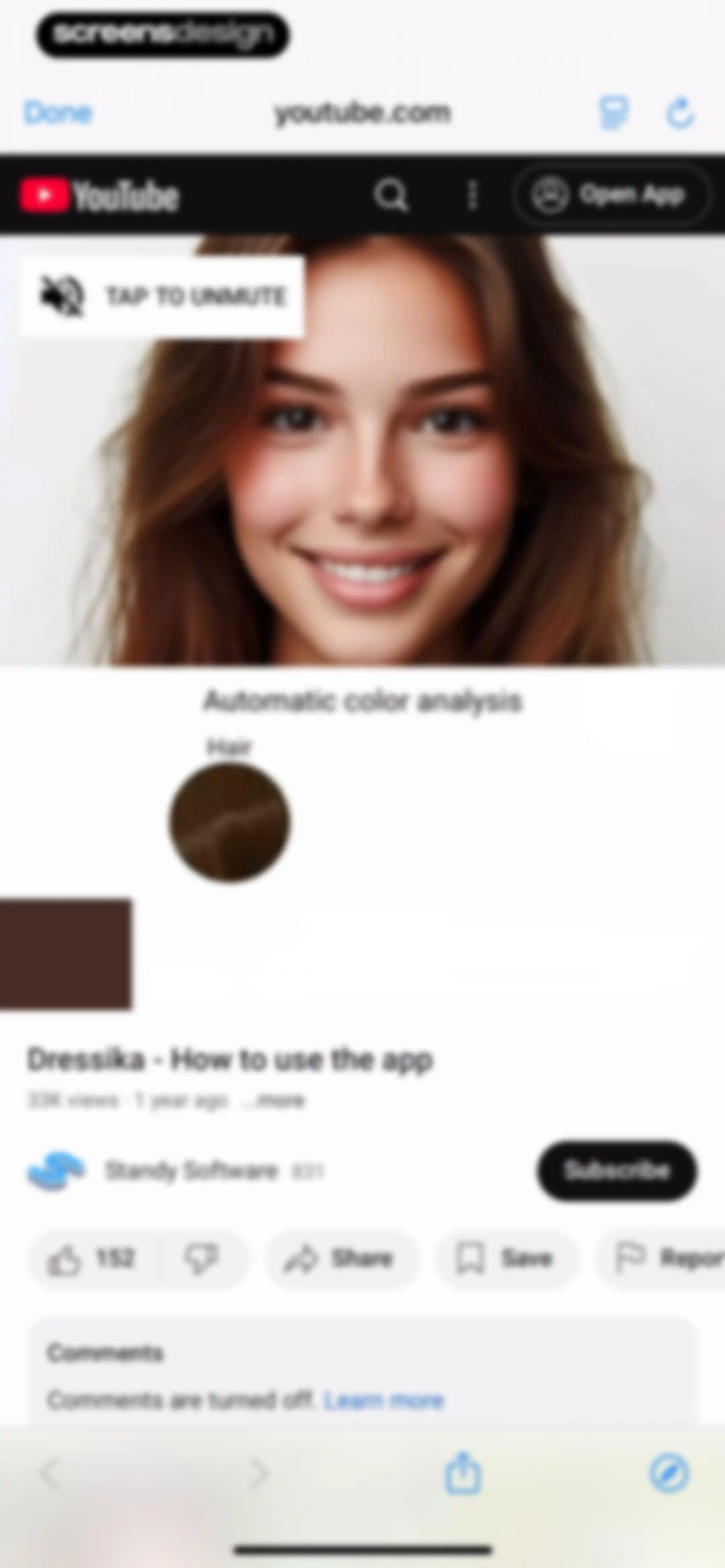 Color Analysis - Dressika screen 71