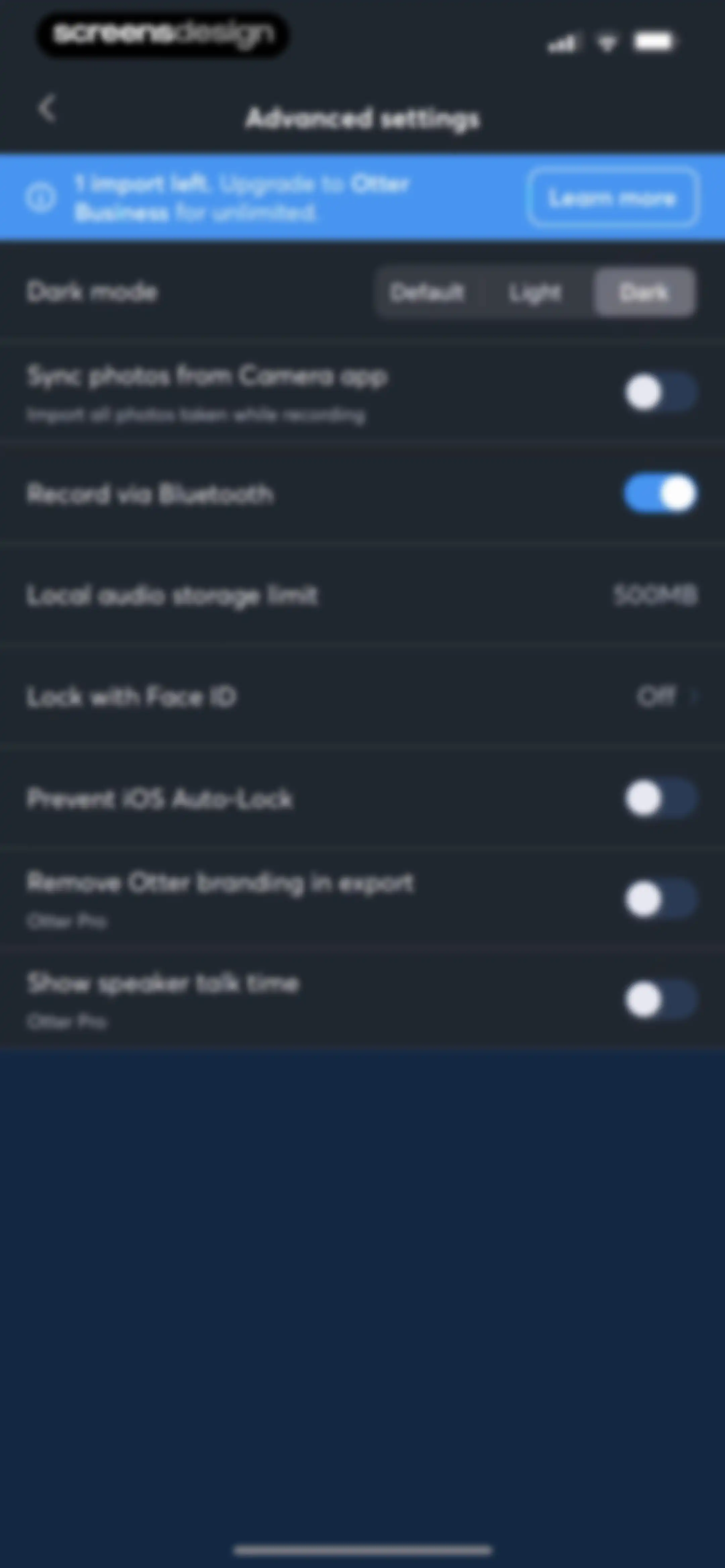 Otter Transcribe Voice Notes screen 137