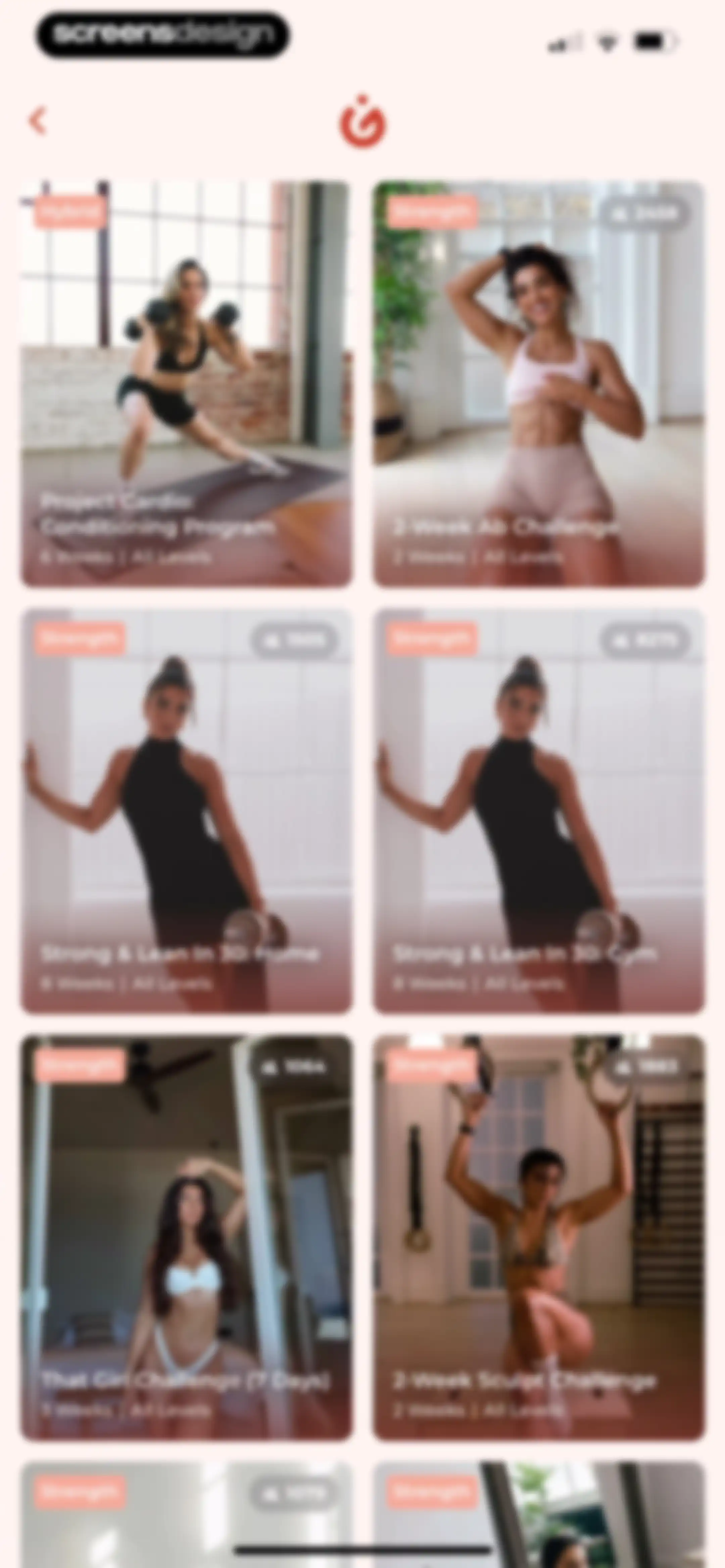 WeGLOW: Home Workout for Women screen 127
