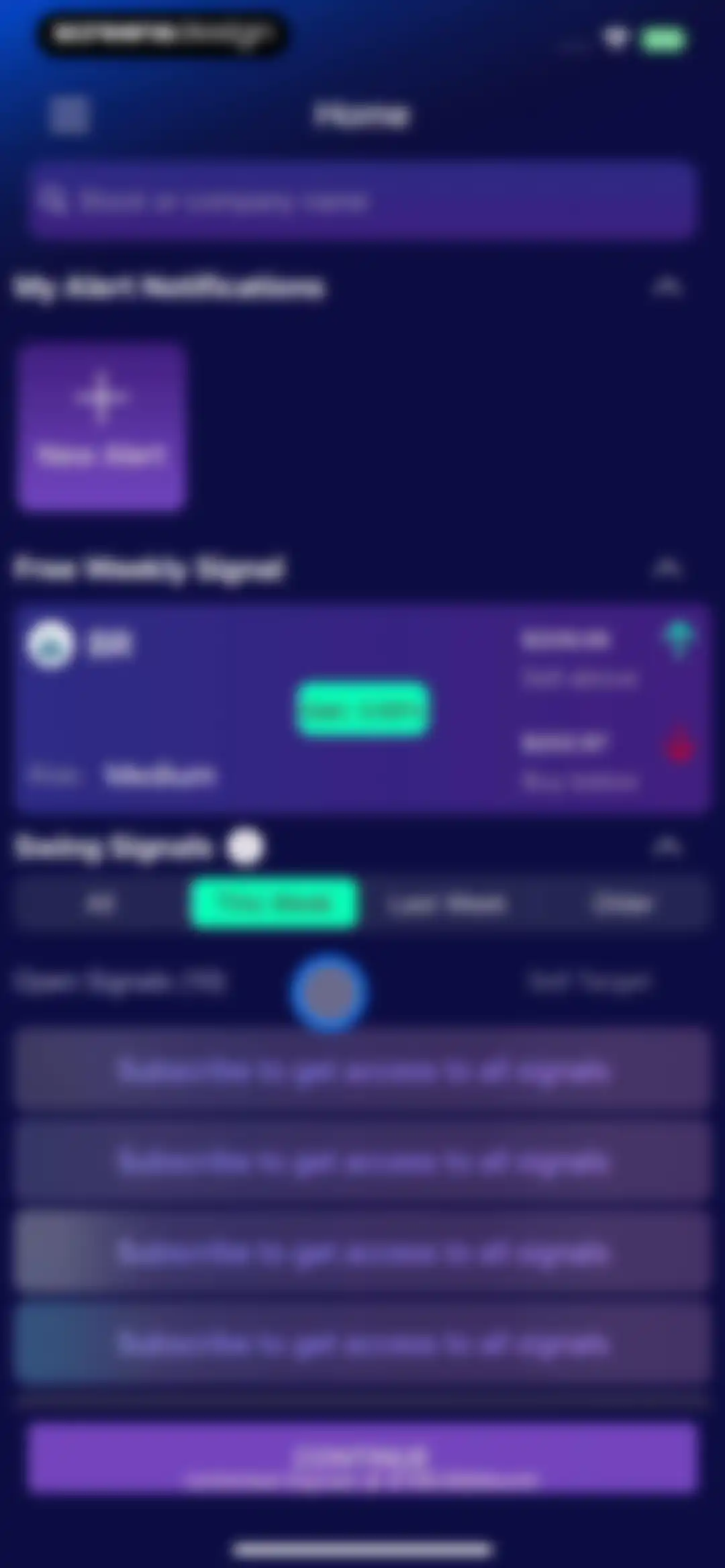 Stocks Alerter screen 19