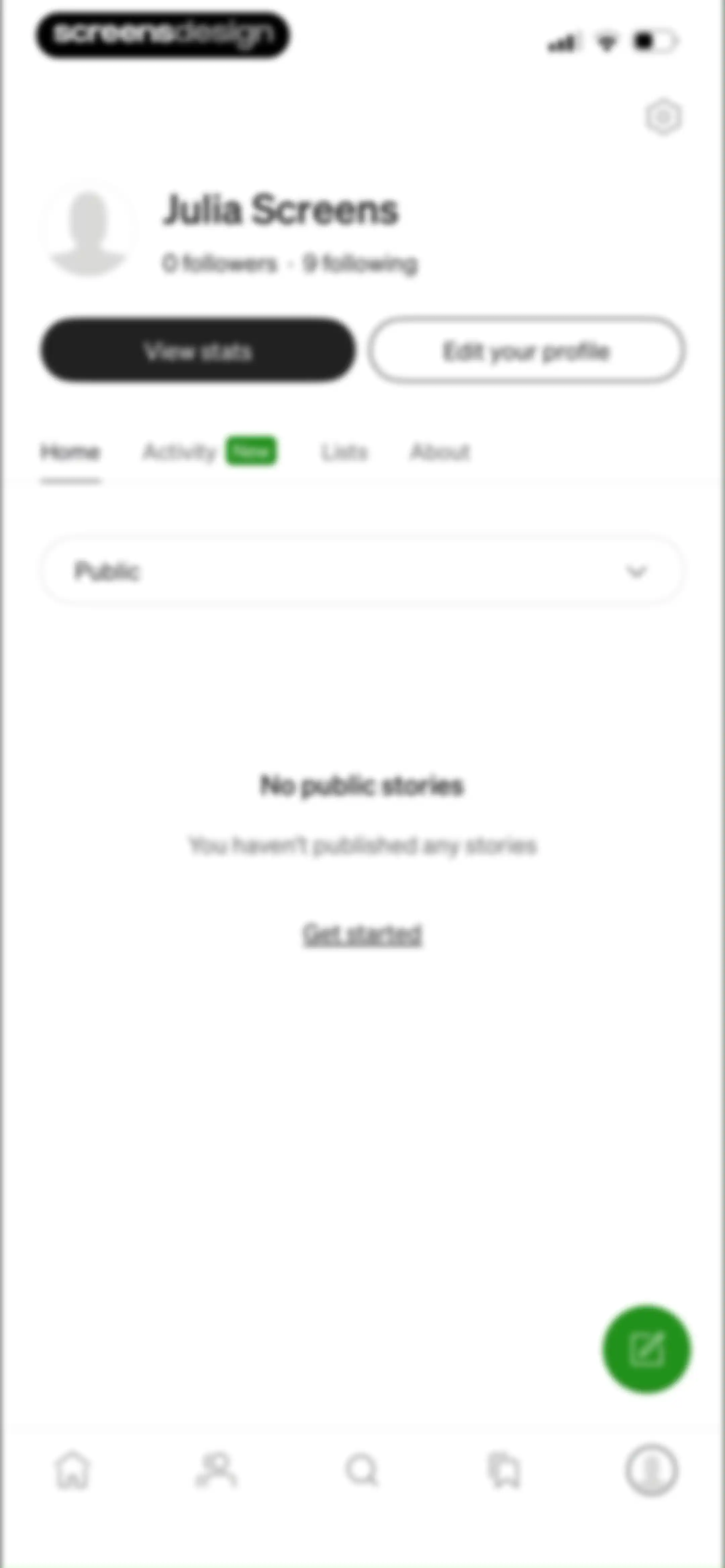 Medium: Read & Write Stories screen 104