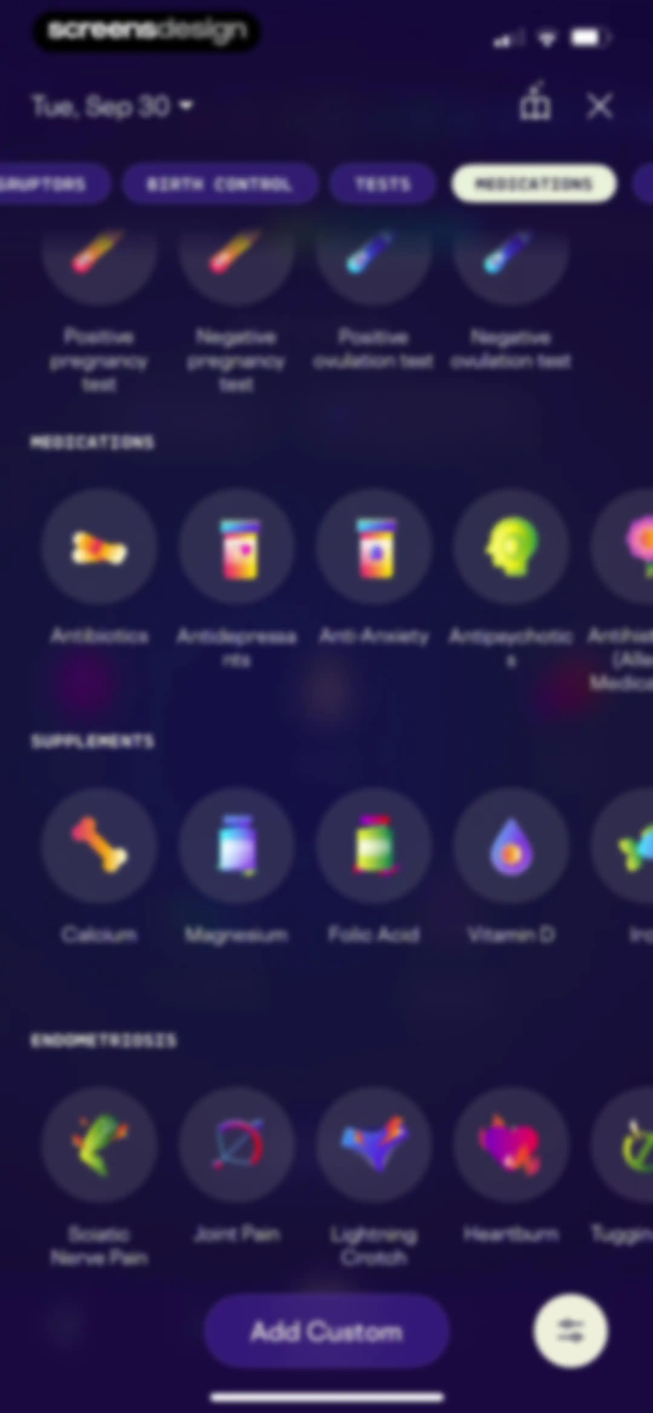 Stardust Period Tracker screen 68