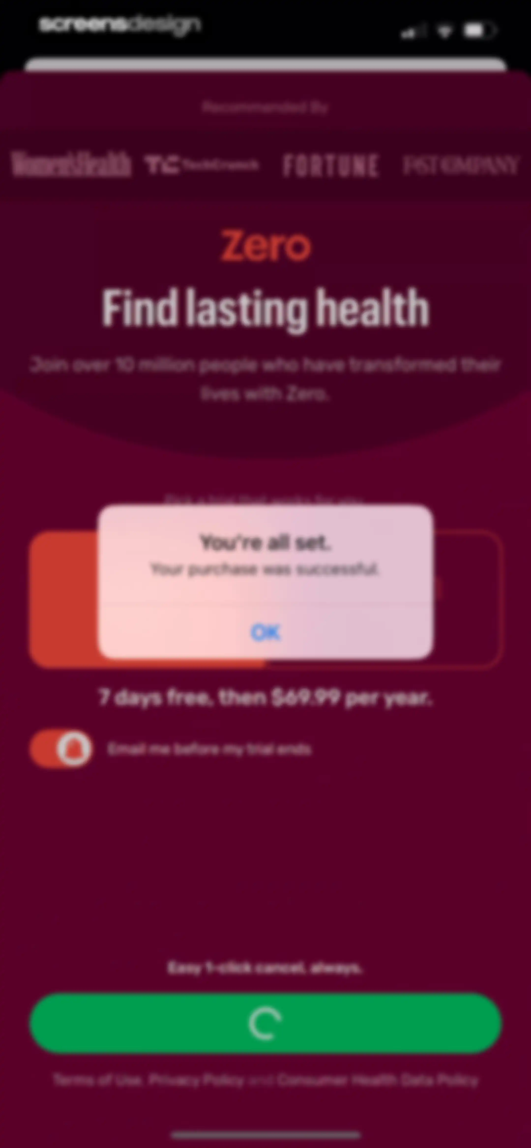 Zero: Fasting & Food Tracker screen 26