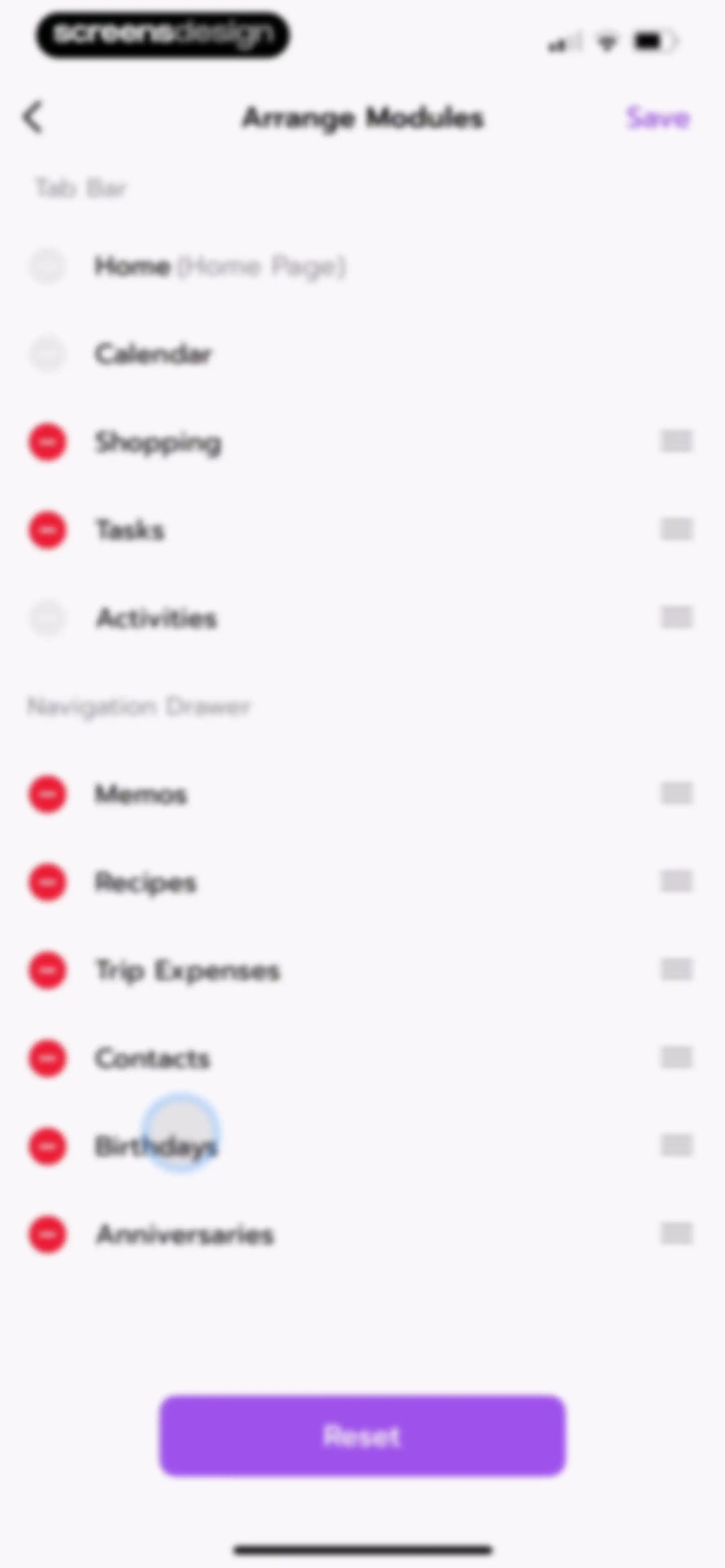 Shared Family Calendar: FamCal screen 98