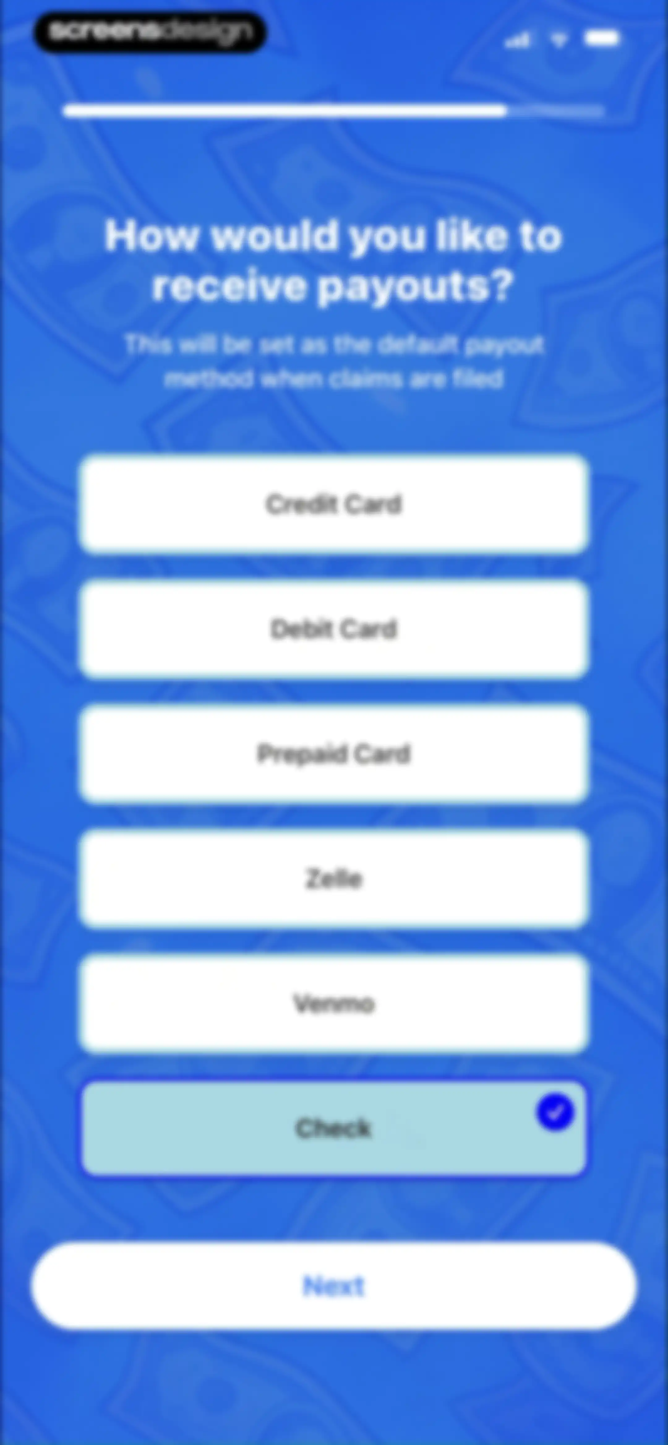 Payout: Claim Class Actions screen 15