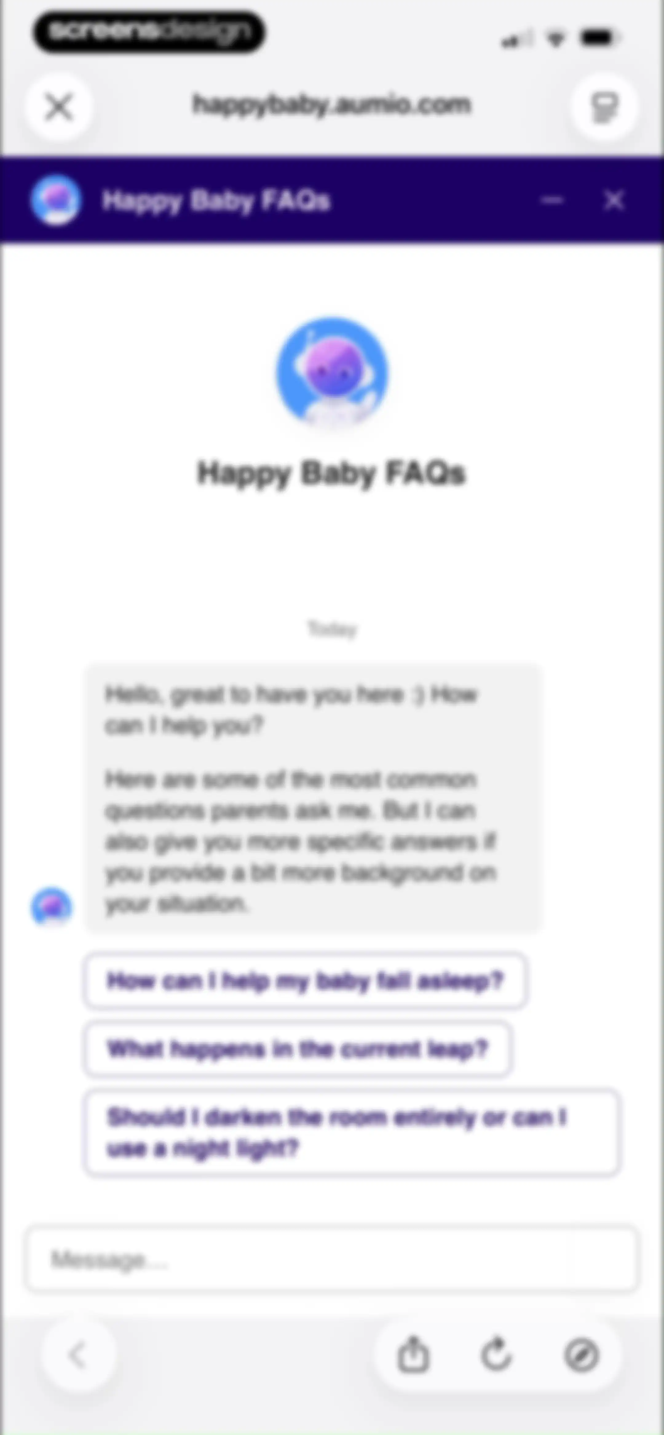 Happy Baby - Sleep & Tracker screen 132