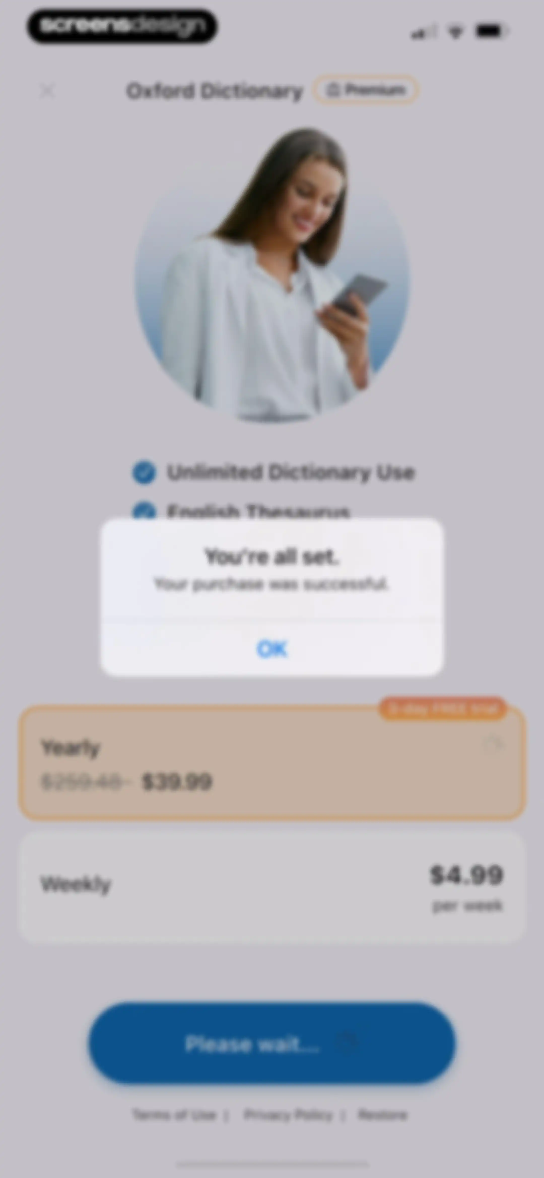 Oxford Dictionary & Thesaurus screen 8