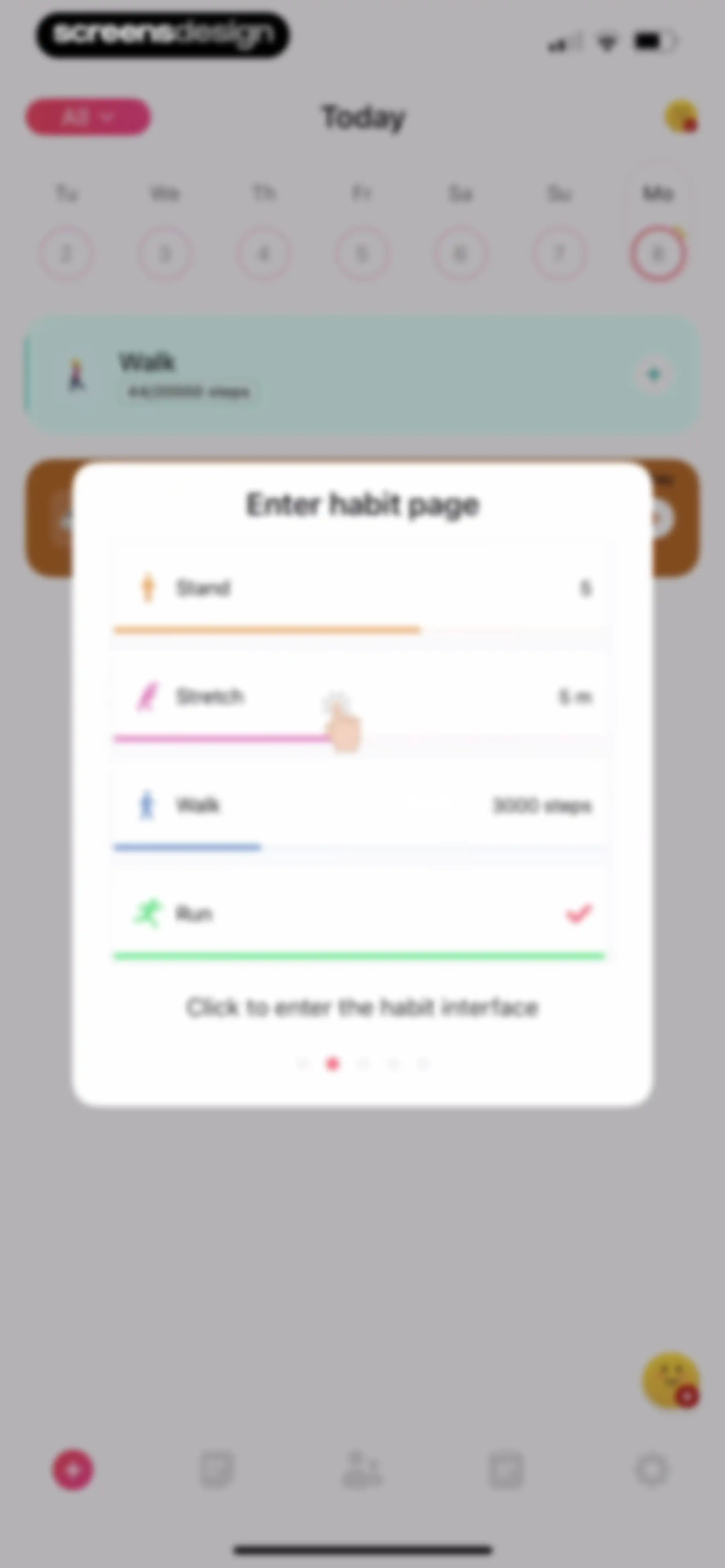 Habit Tracker screen 68