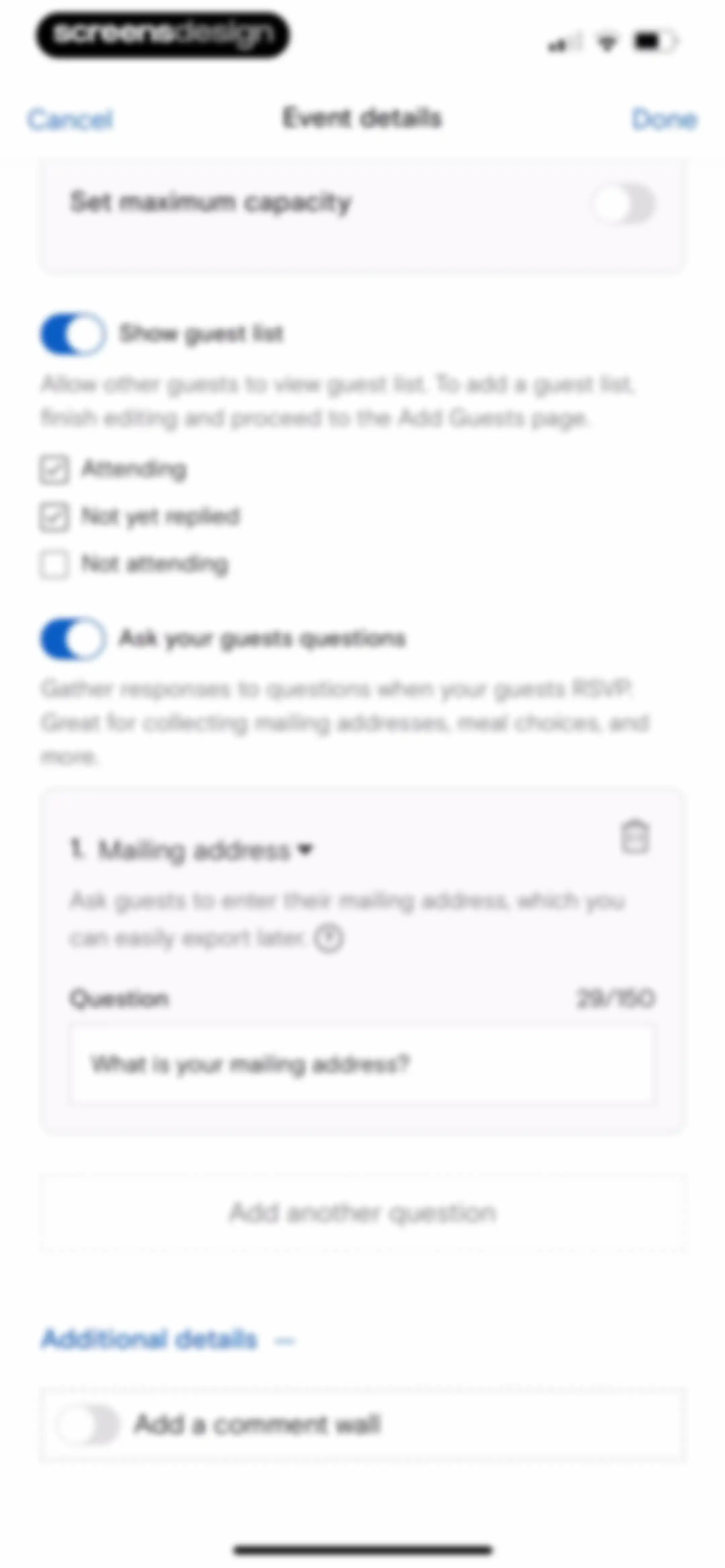 Paperless Post: Invitations screen 63