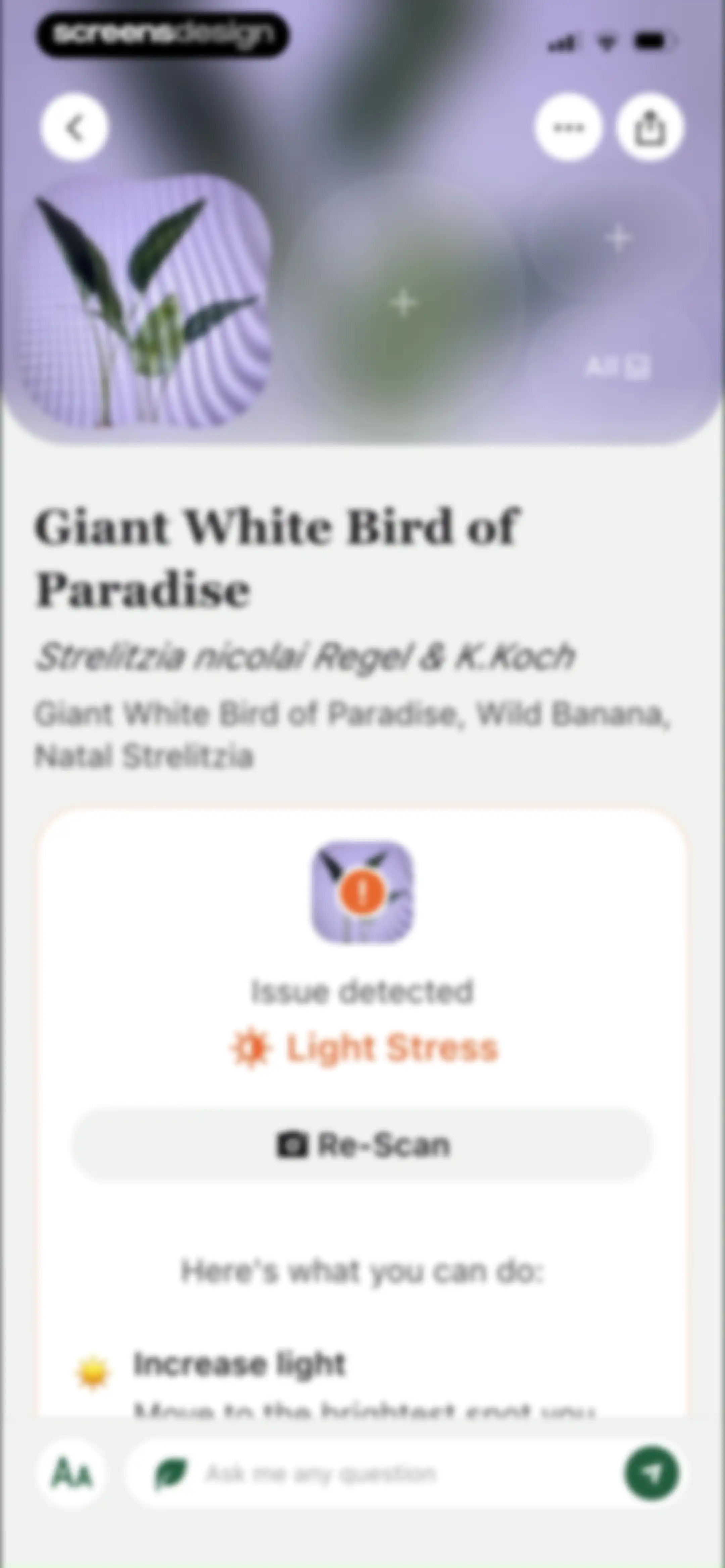 PlantAID:identifier&care guide screen 43
