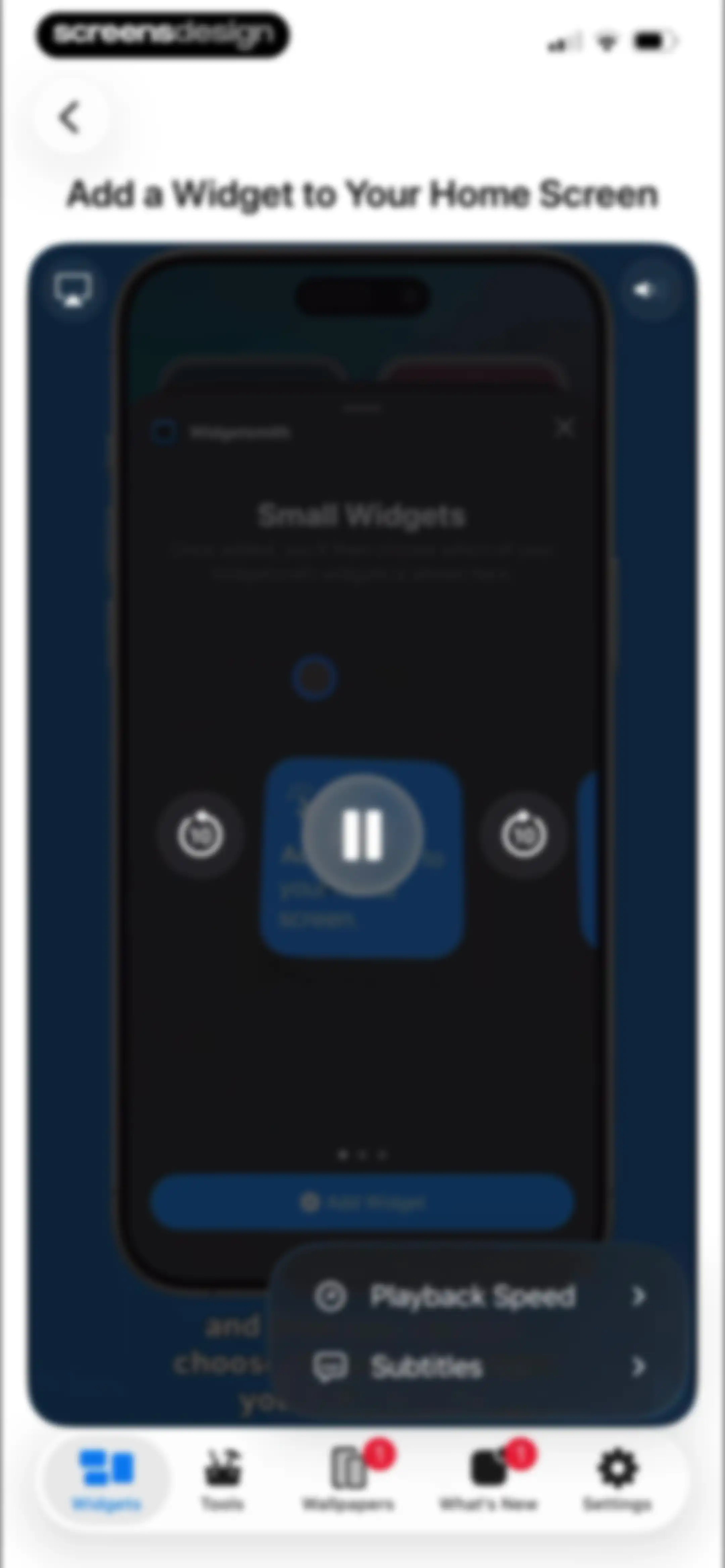 Widgetsmith screen 23