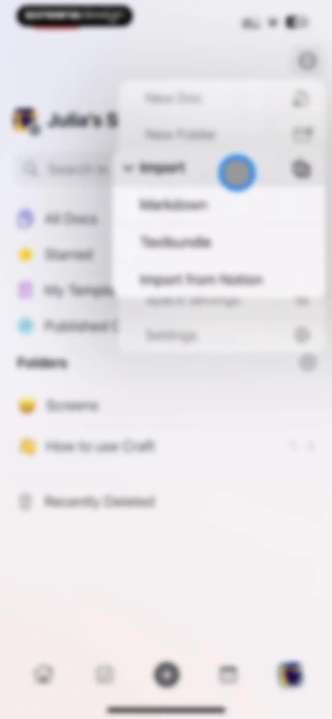 Craft: Notes, Documents, AI screen 180