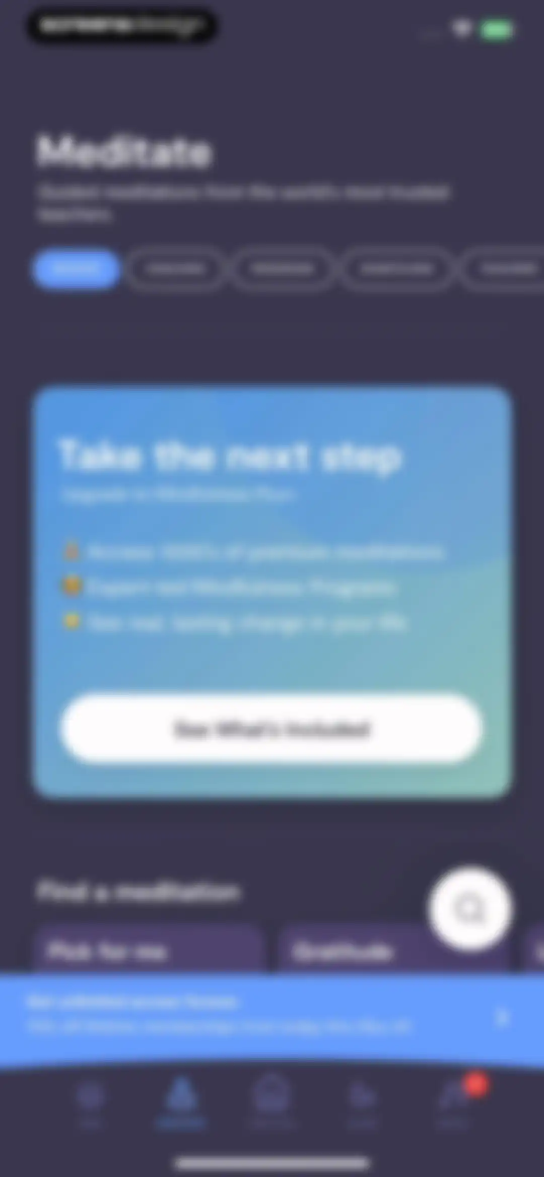 Mindfulness.com Meditation App screen 67