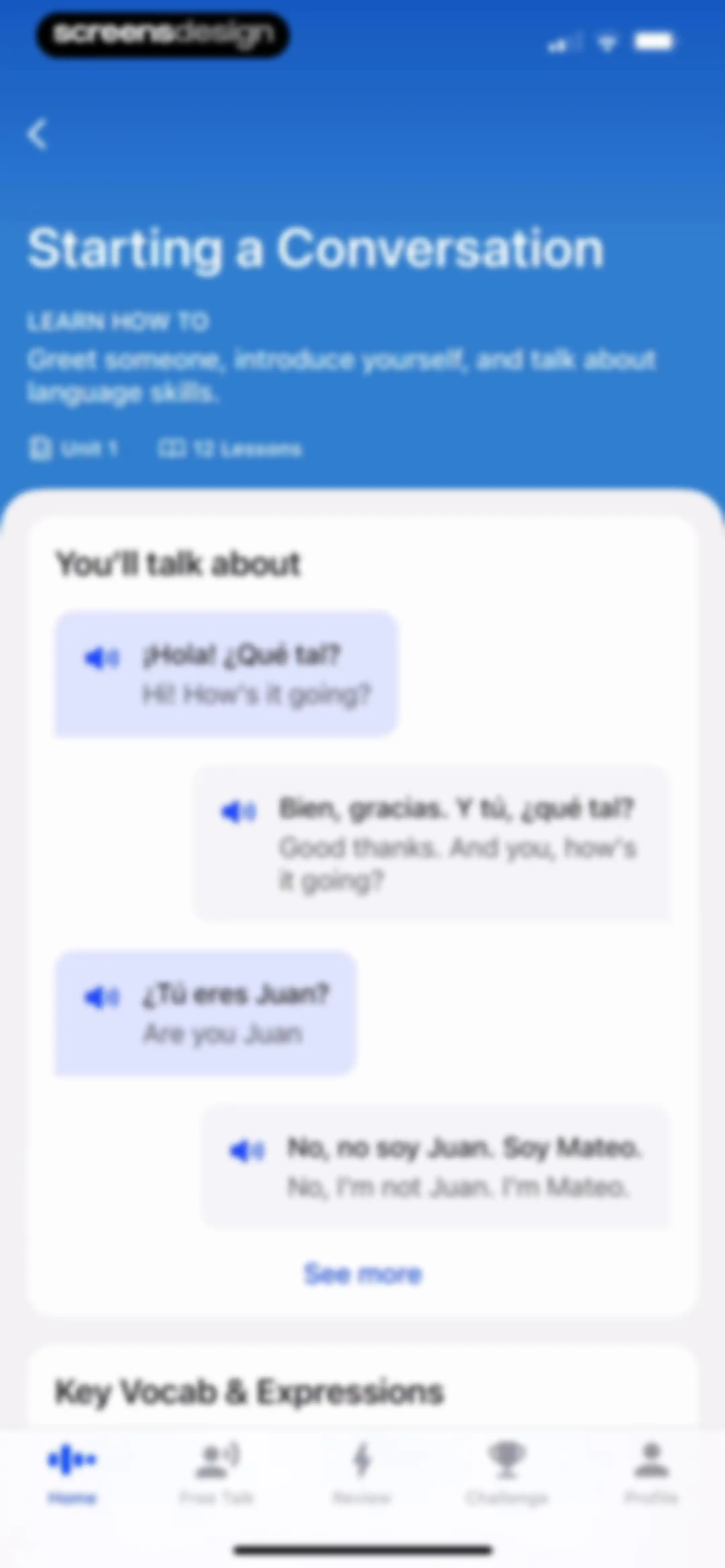 Speak: Language Learning screen 89
